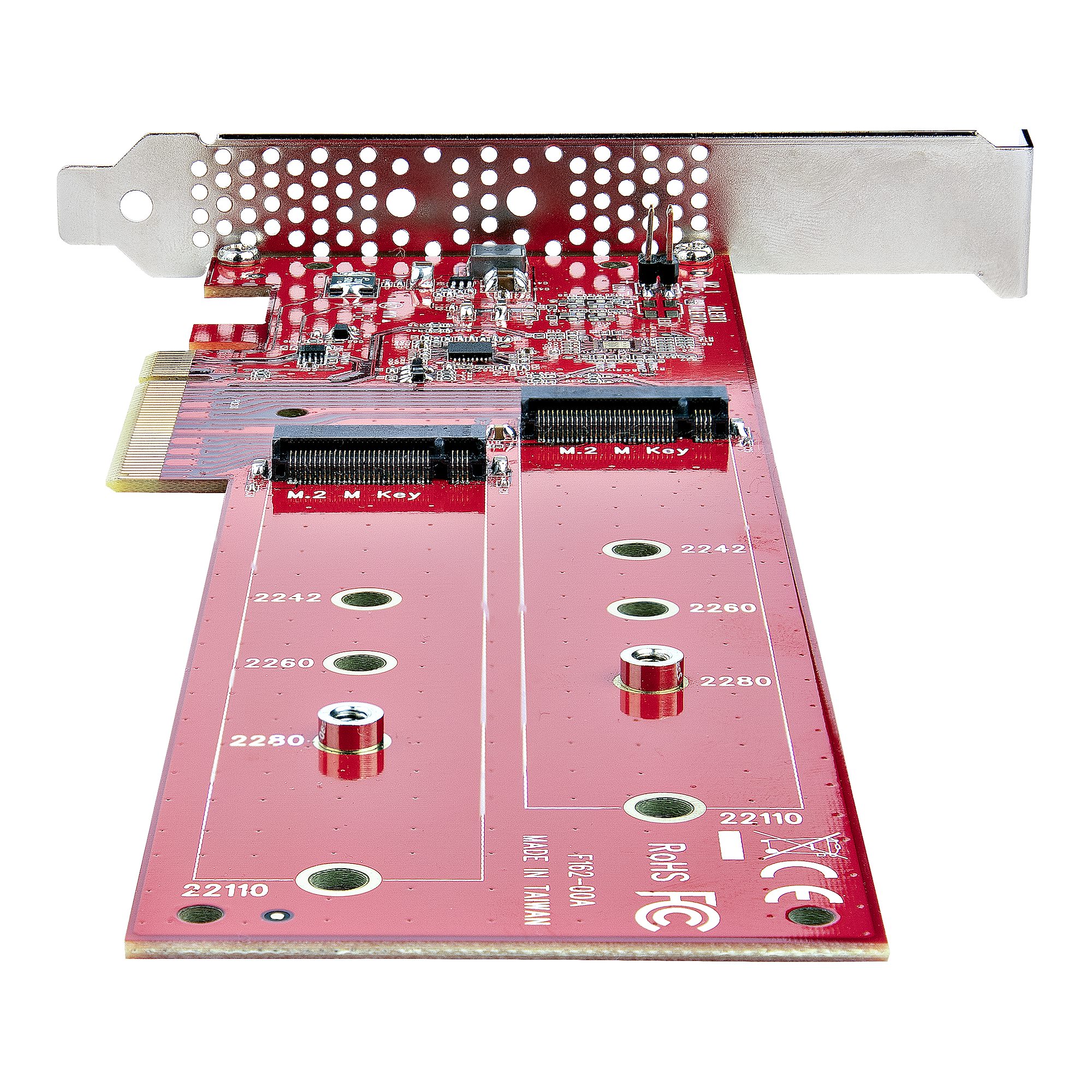 DUAL M.2 PCIE SSD ADAPTER CARD TO DUAL NVME M.2 SSD