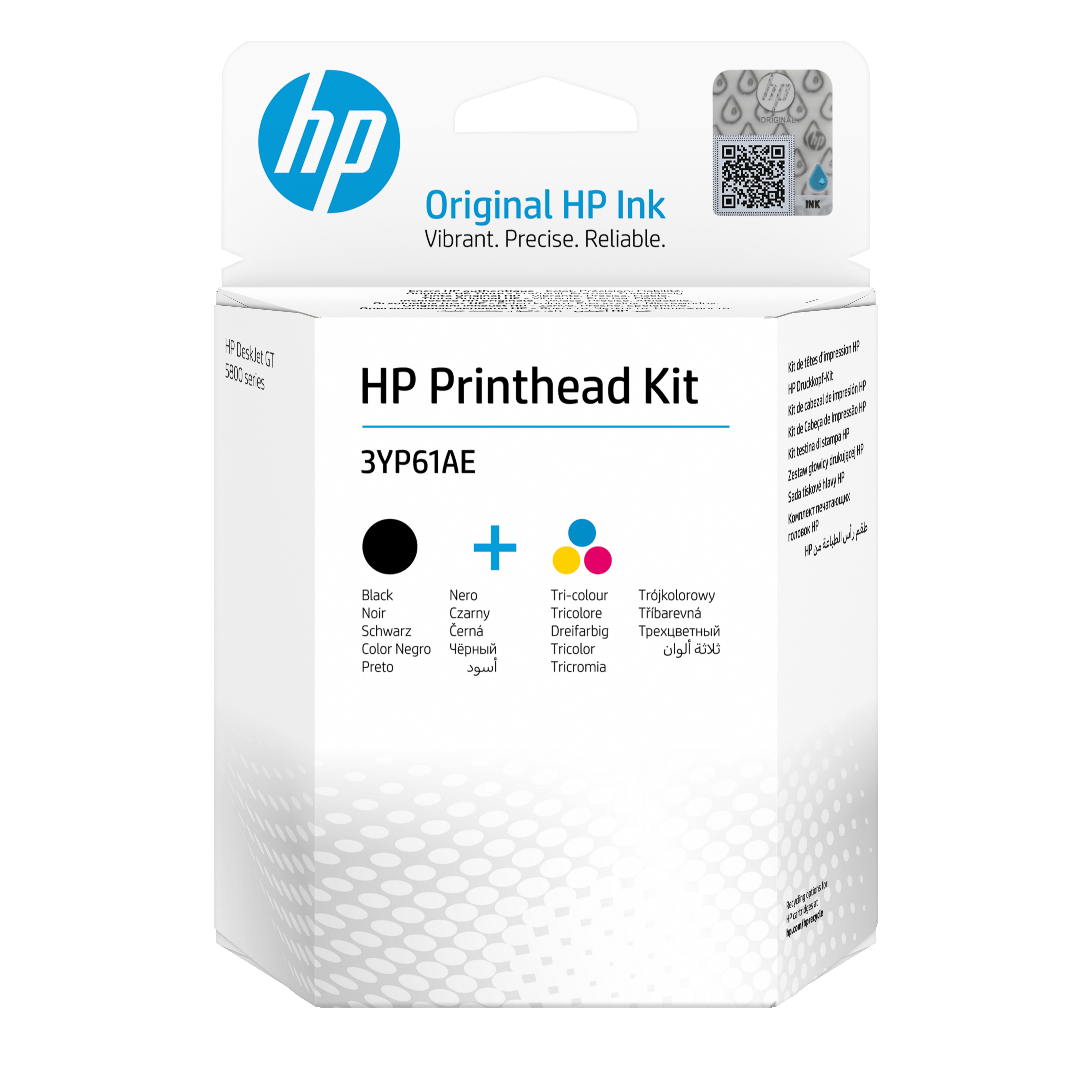 HP Schwarz Farbe dreifarbig GT Druckkopf Kit