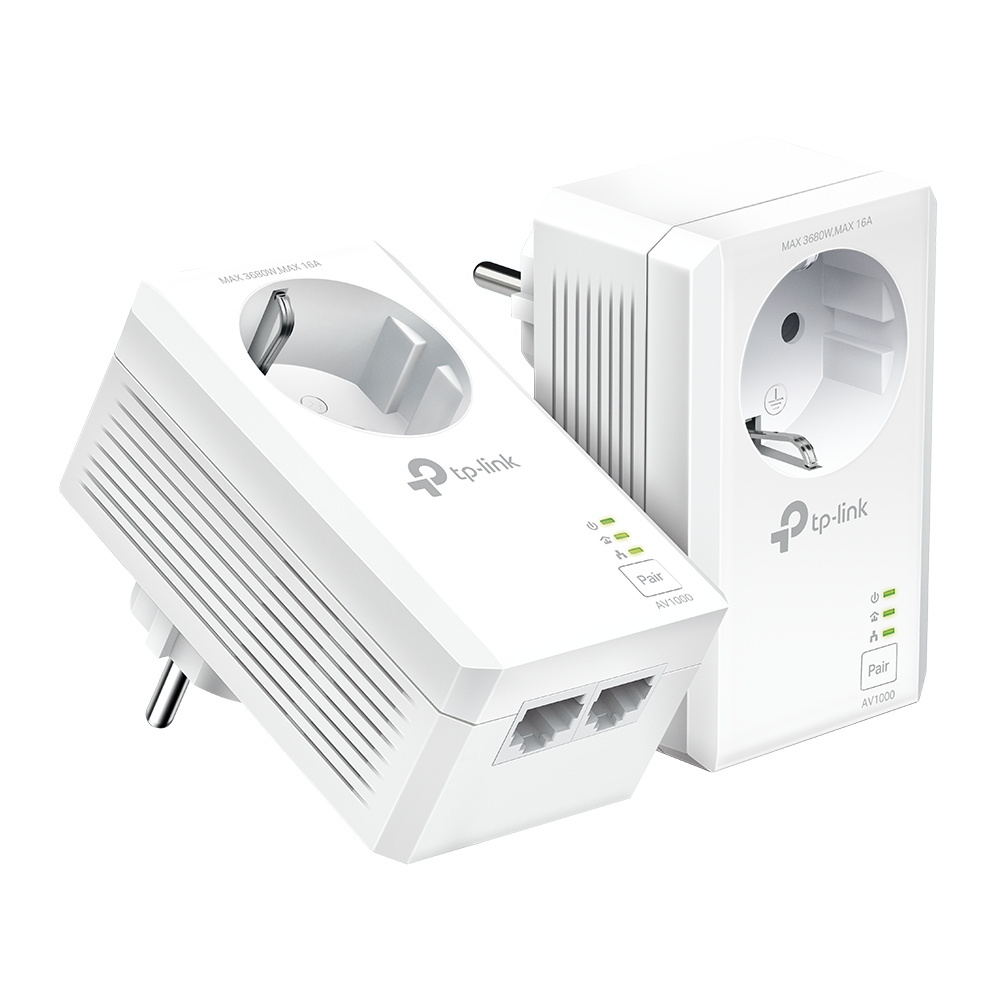 TP-Link Powerline Adapterkit TL-PA7027P KIT 2-port Switch