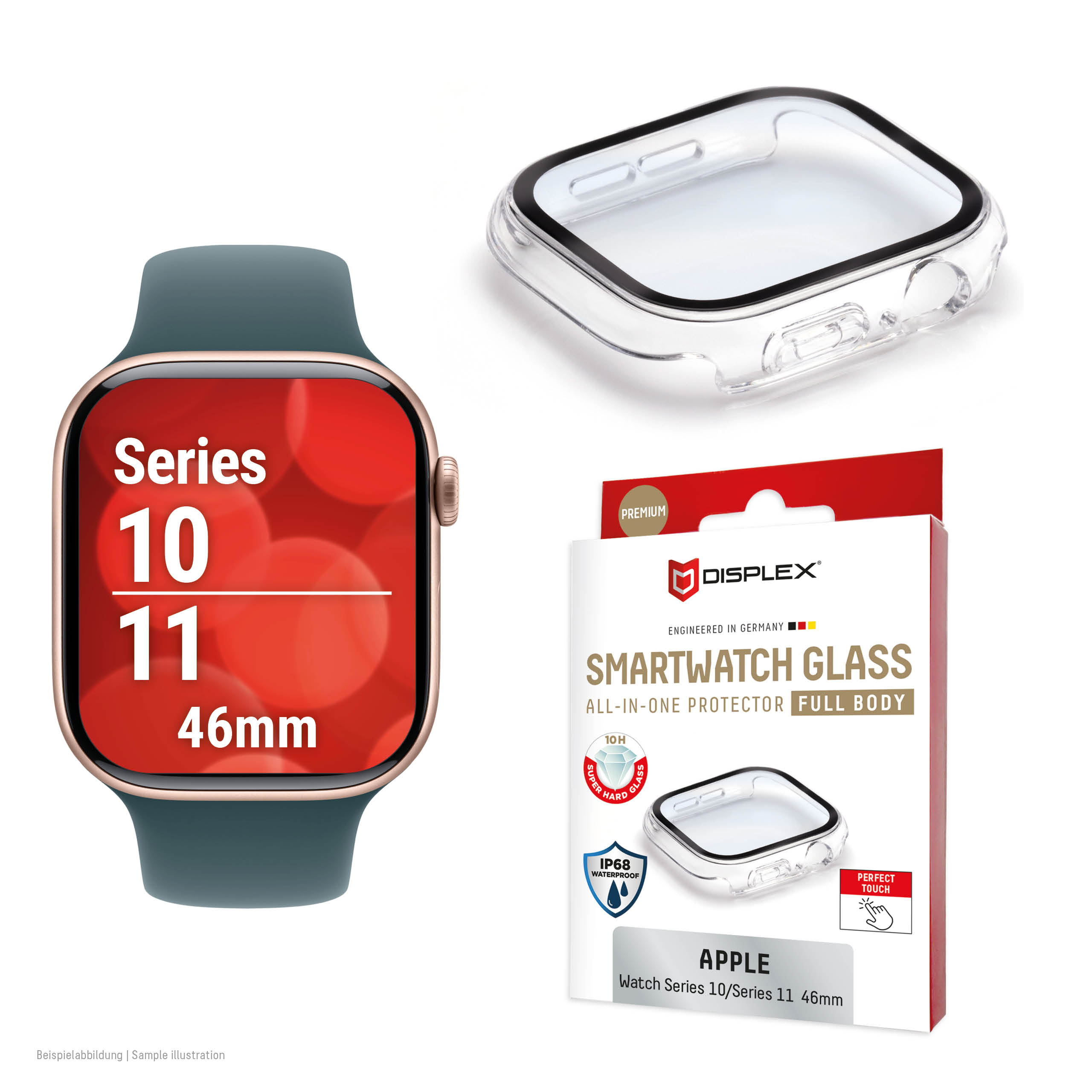 DISPLEX FULL BODY APPLE SERIES 10 46MM TRANSP.