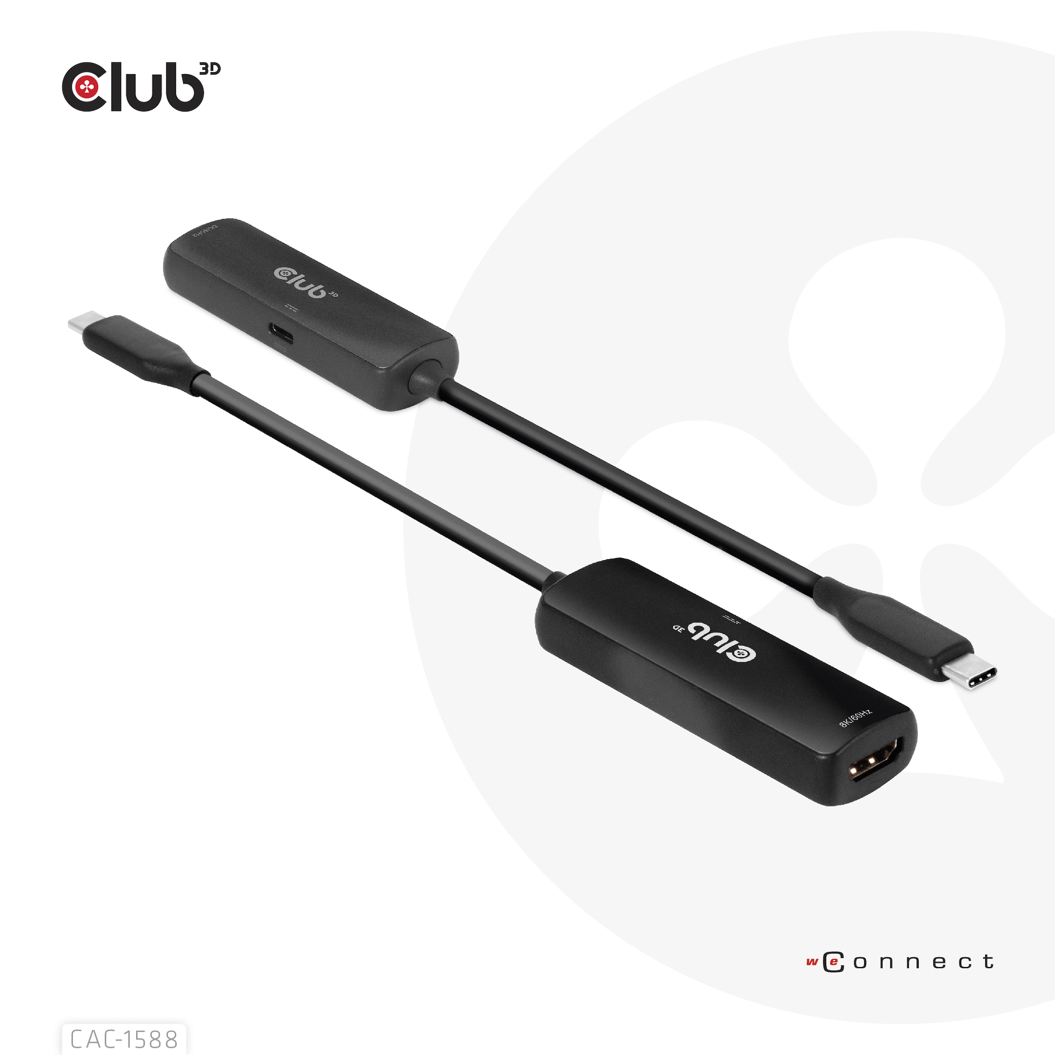 Club3D Adapter USB 3.2 Typ C > HDMI 2.1 HDR10 8K60Hz aktiv retail