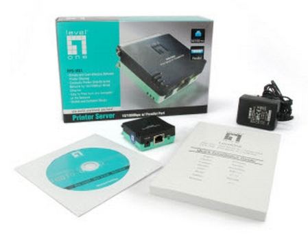 LevelOne Printserver 1xParallel/1xFE RJ45