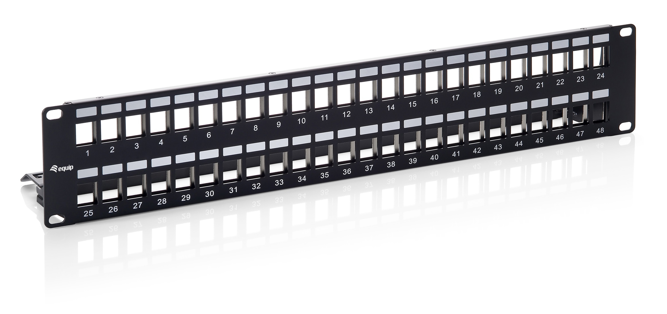 Equip 19 Patchpanel 48xKeystones FTP 2U LSA/110 RAL9005