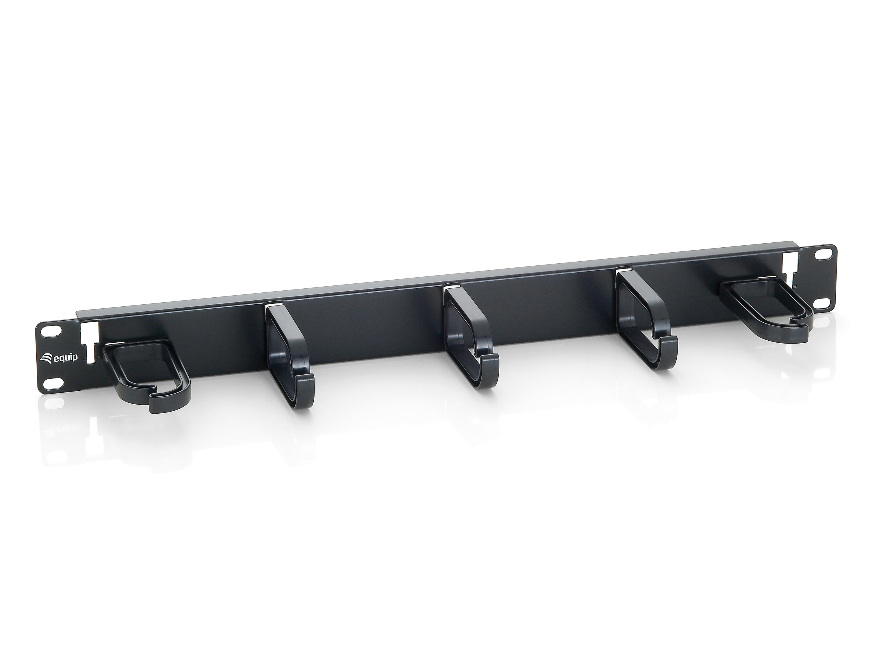 Equip 19 Kabelmanagement 5xPlastikringe Stahl 1U RAL9005