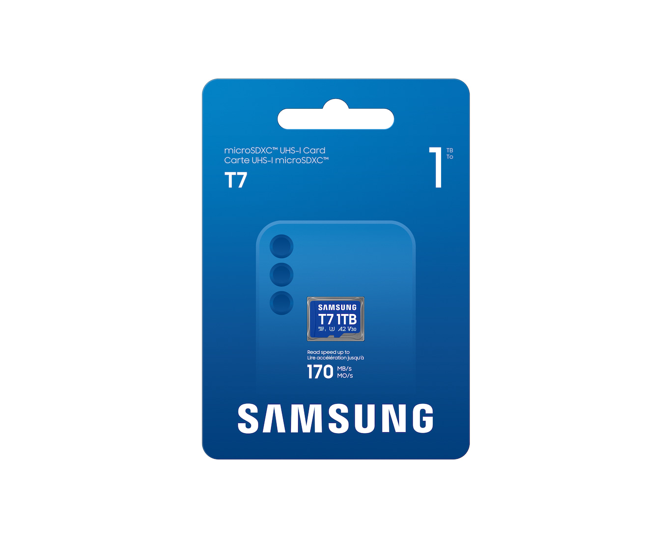 SAMSUNG T7 microSD Speicherkarte 1TB für Smartphones Tablets und Handheld-Konsolen bis zu 170MB/s Lesen