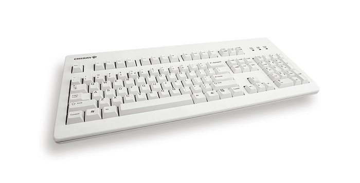 CHERRY MX3000 Tastatur Wired DE MX Blau 1.75m hellgrau