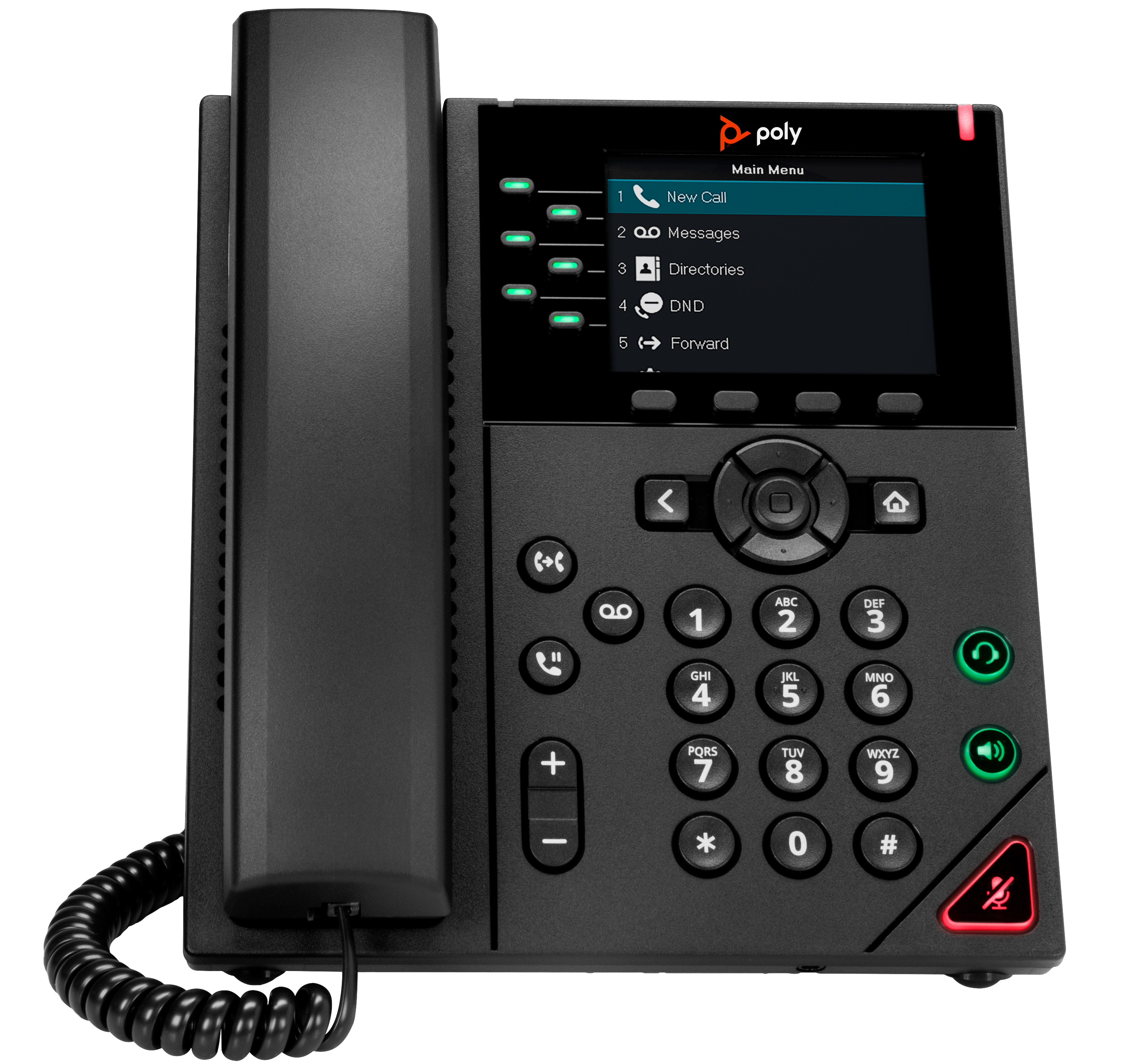 POLYCOM VVX 350 6-line Desktop Business IP Phone w