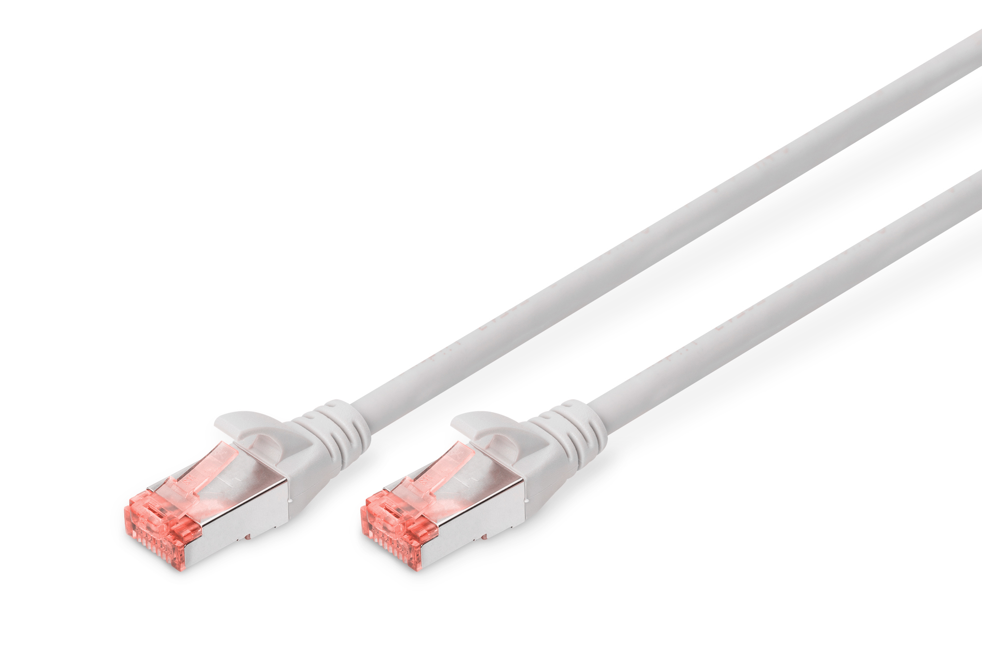 DIGITUS Patchkabel Cat6 S/FTP 2xRJ45 15.0m grau Hebelschutz Polybeutel