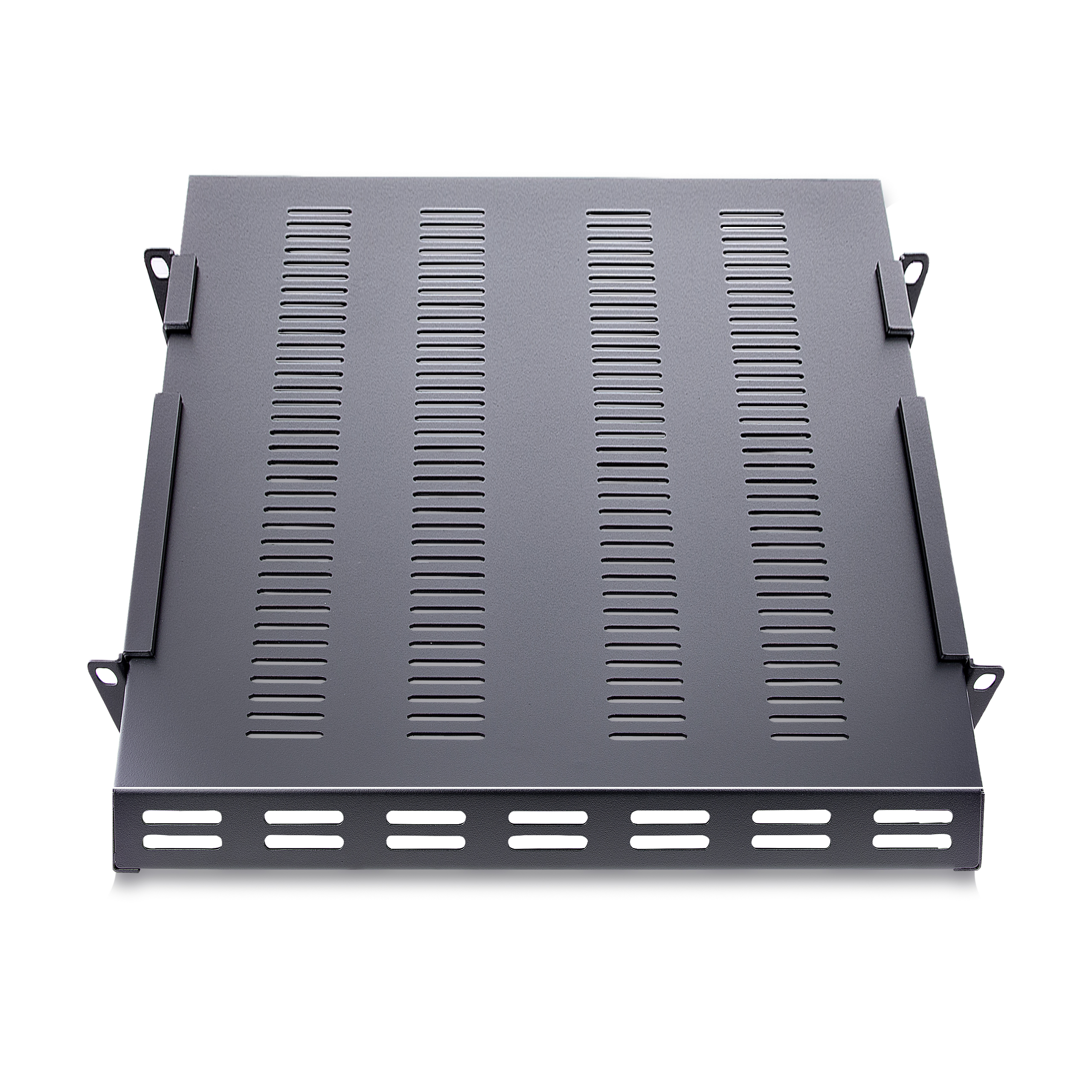 STARTECH.COM 1 HE verstellbarer Schwerlast Fachboden für Server Rack/ Schrank bis 113 Kg - Fachboden Serverschrank 1HE belüftet