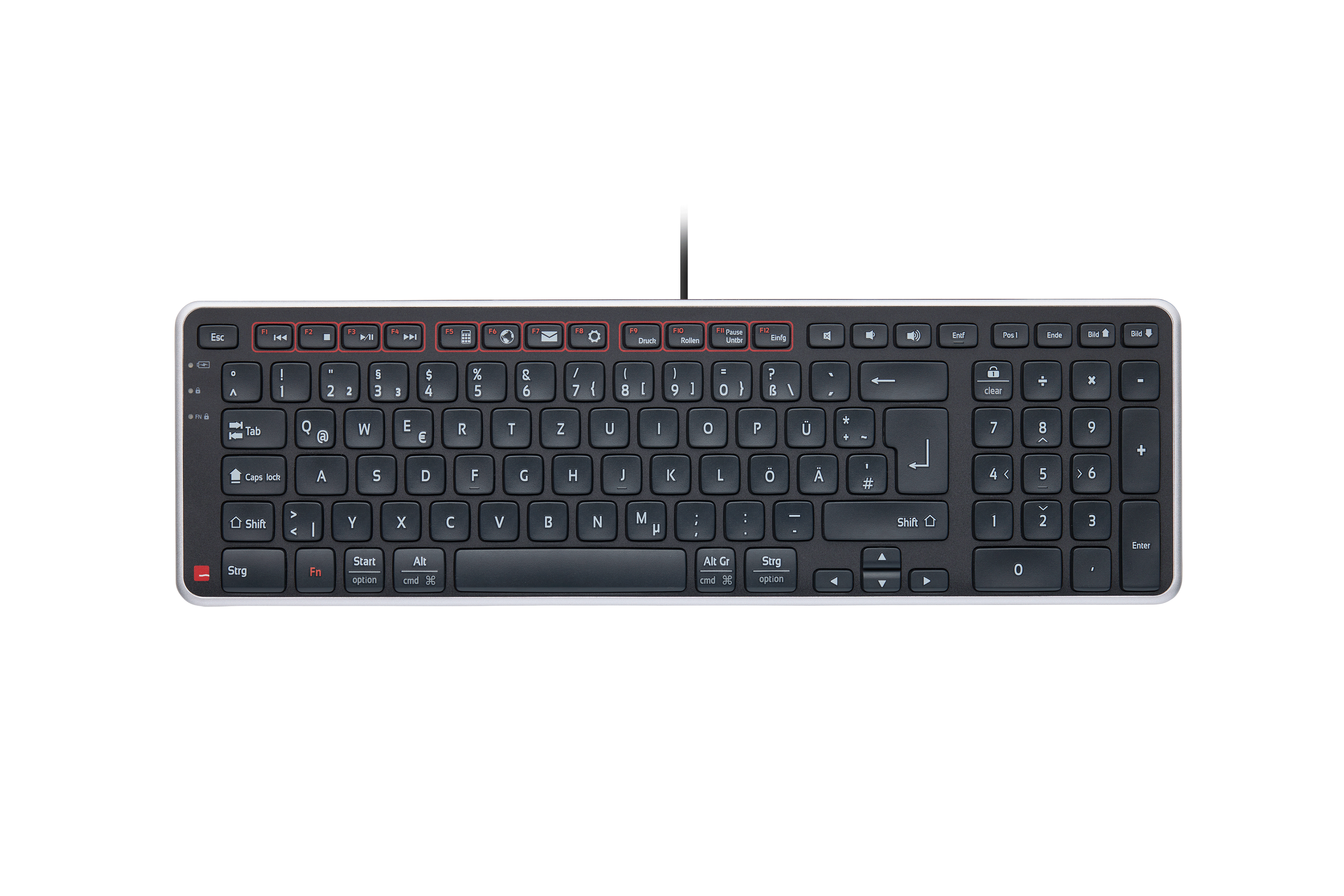 Contour Balance Tastatur wired DE-Layout schwarz/silber retail