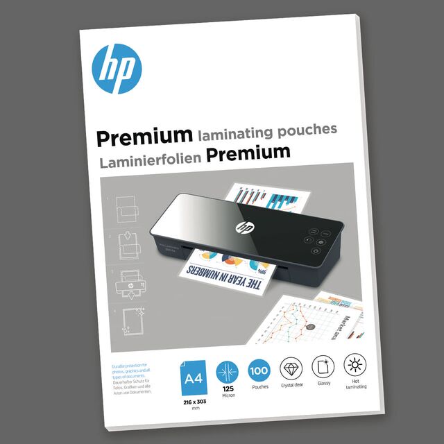 HP Laminierfolien Premium A4 125 Micron 100x