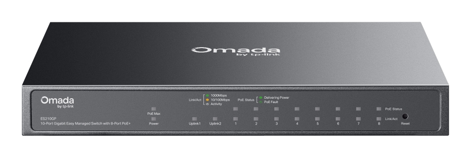 10-PORT 1G EASY MANAGED SWITCH 63 W POE POWER WITH 8-PORT POE+