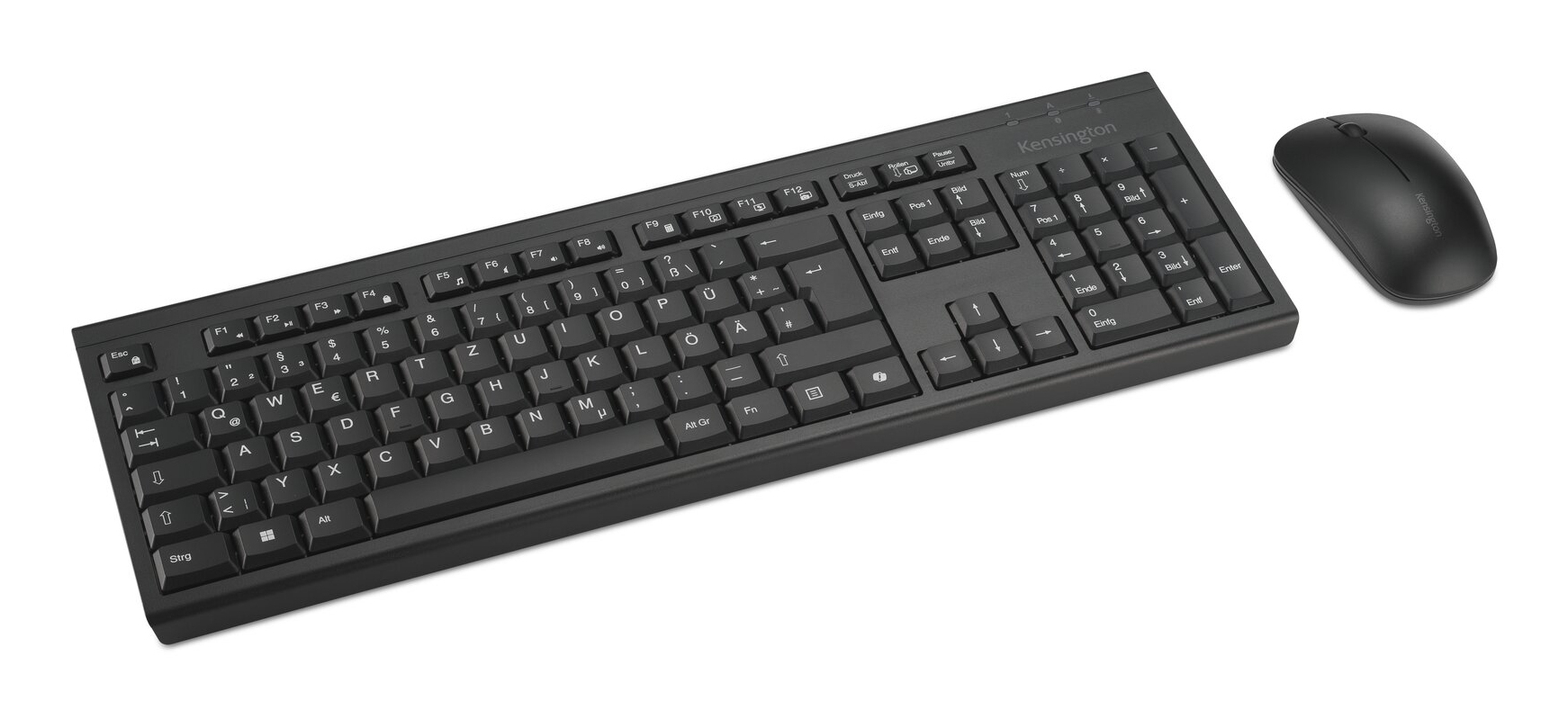 Kensington KM270 EQ Tastatur-Maus-Set kabellos schwarz