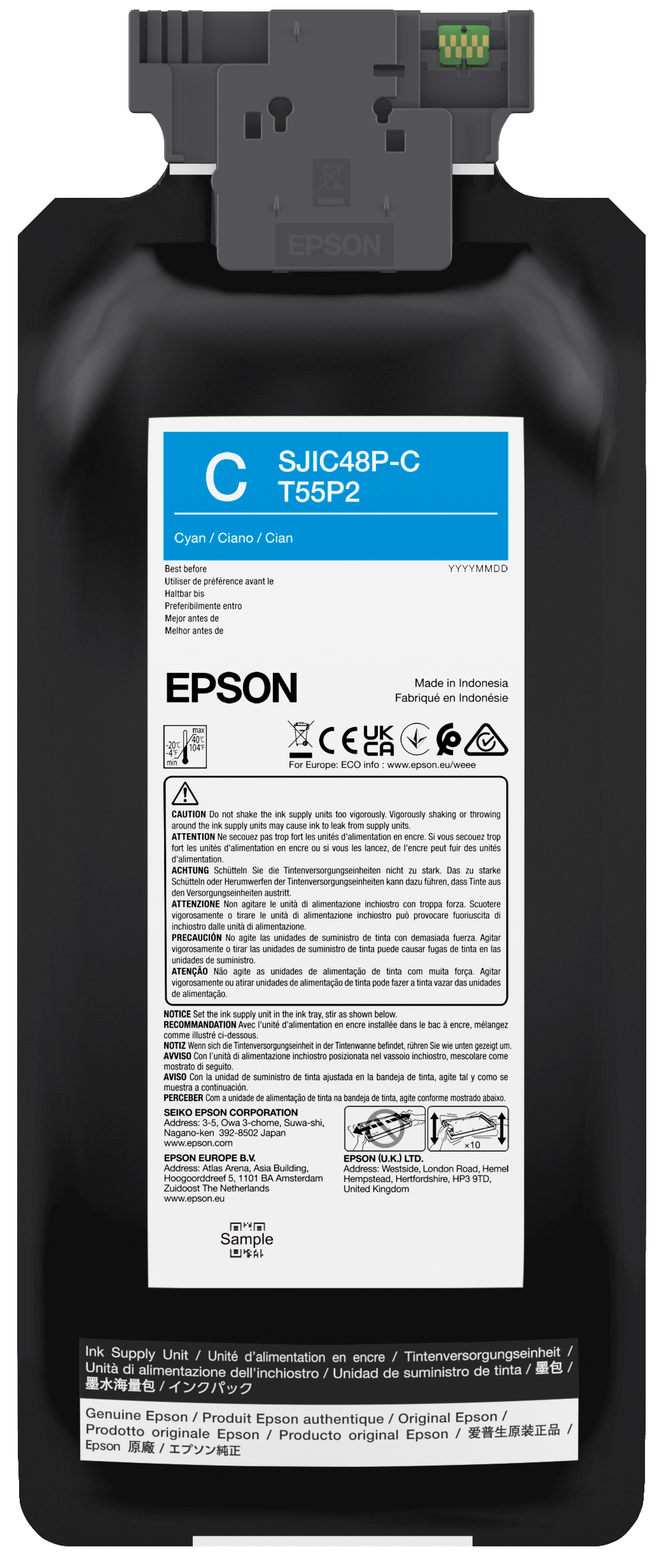 SJIC48P-C INK CARTRIDGE CW C8000E CYAN