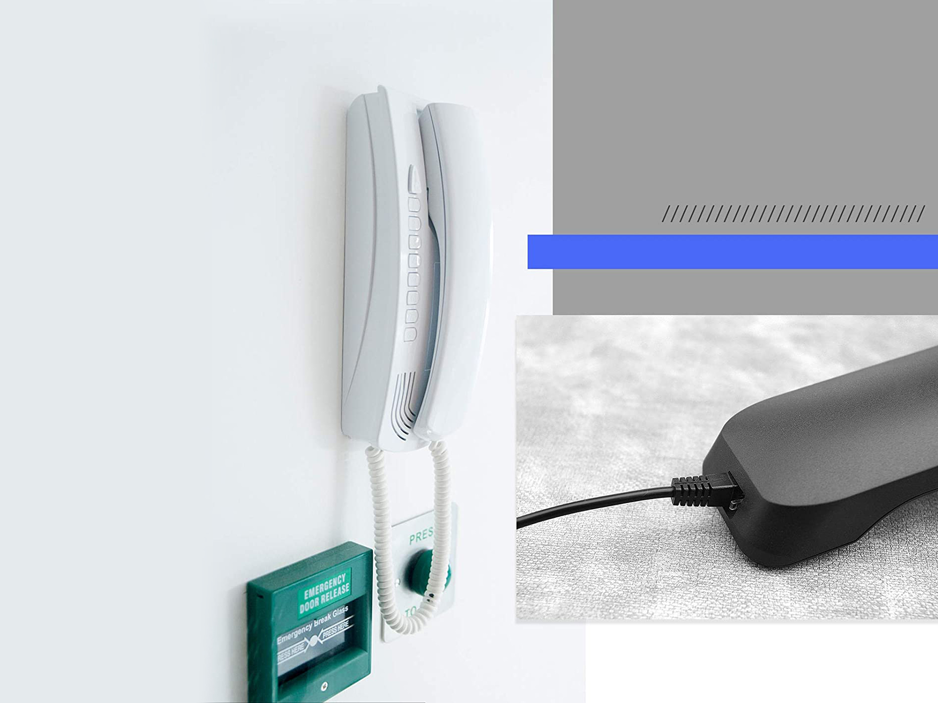 Equip Telefonkabel RJ9->2x3.5mm St/Bu 0.25m schwarz