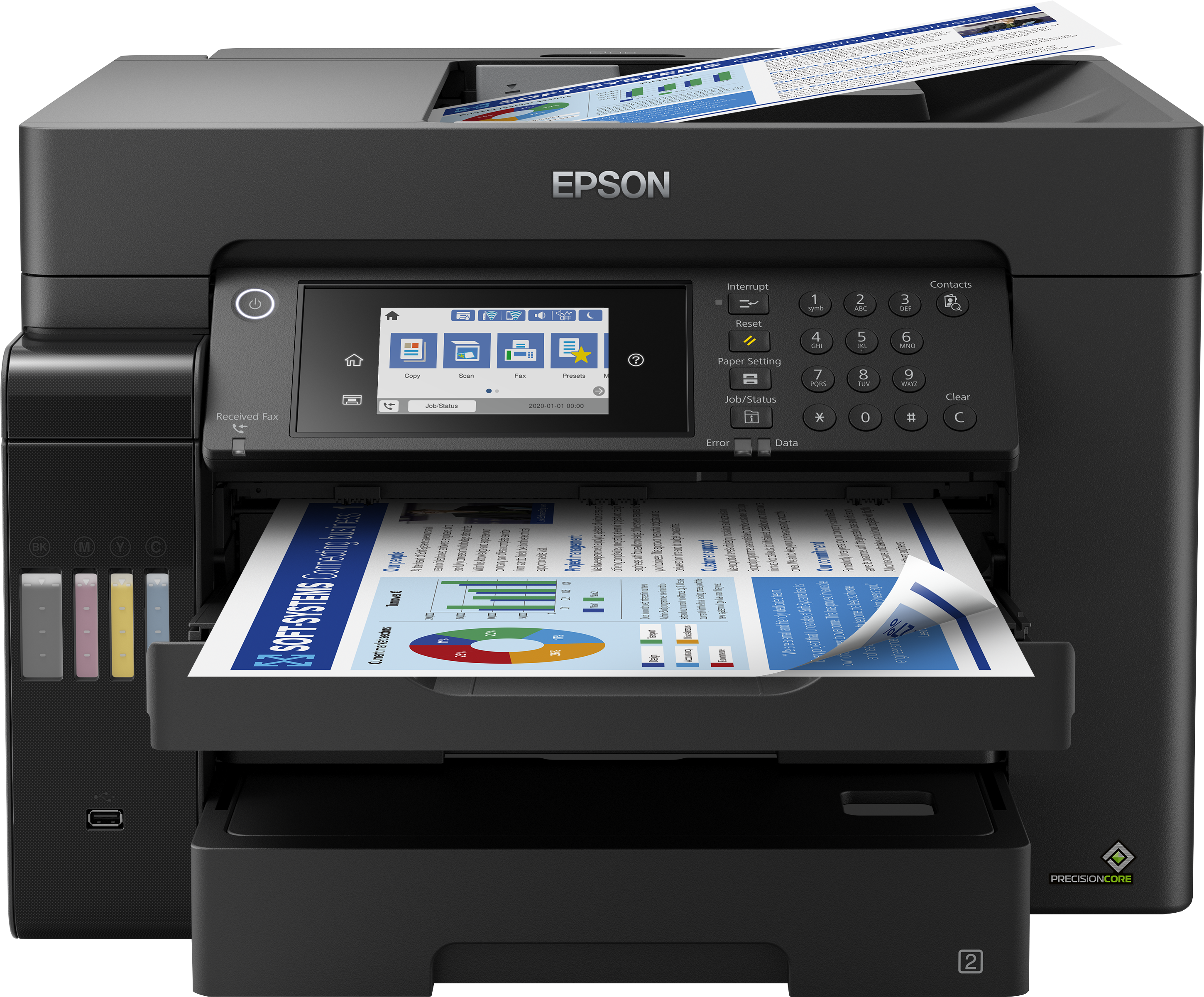 EPSON EcoTank ET-16655 4 in 1 Tintenstrahl-Multifunktionsdrucker schwarz