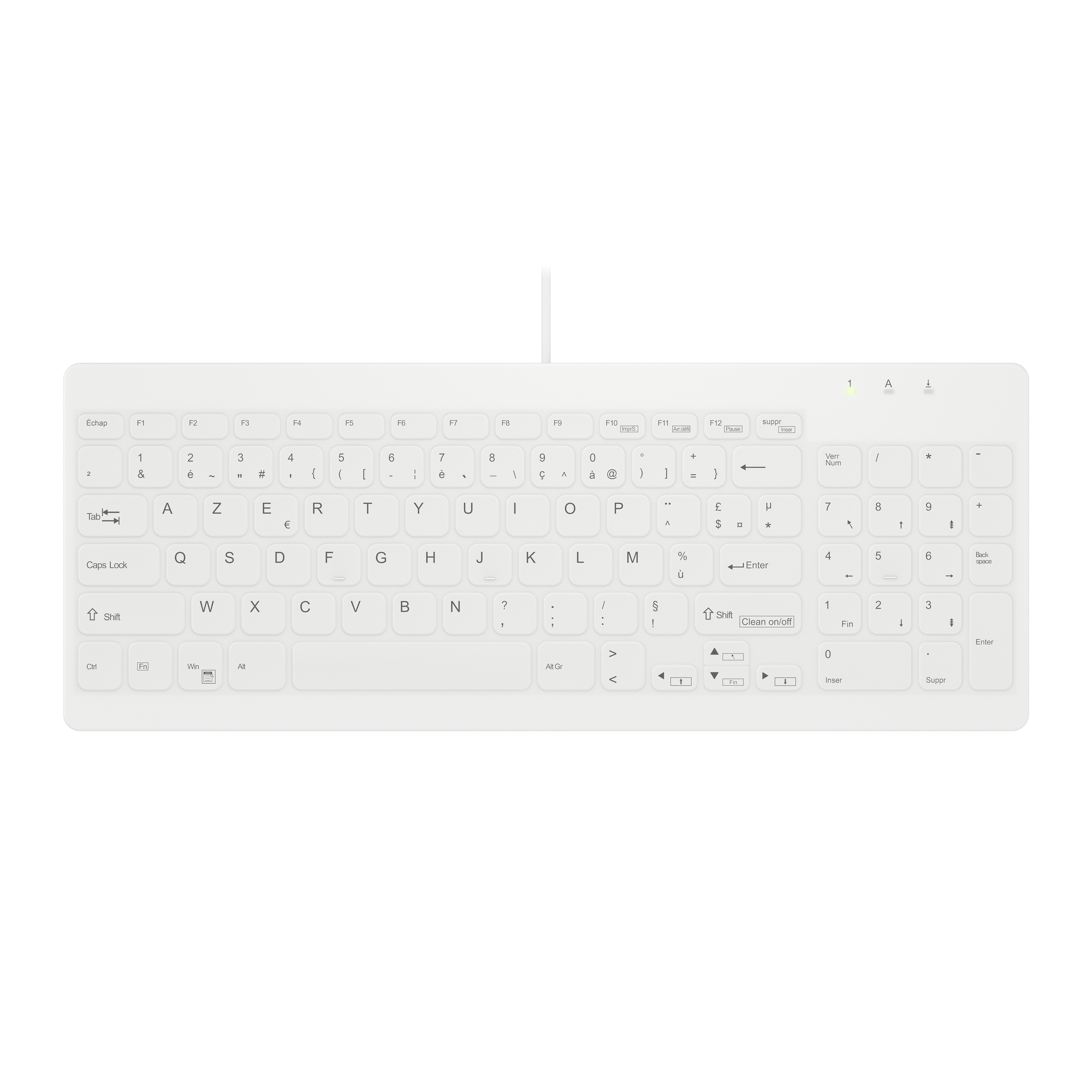 Contour ACTIVE KEY Hygiene Compact Ultraflat Keyboard with