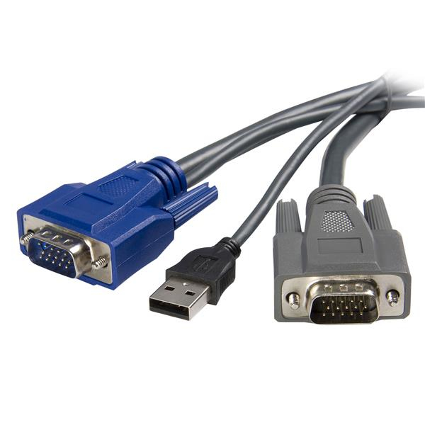 6 FT USB VGA 2-IN-1 KVM CABLE .