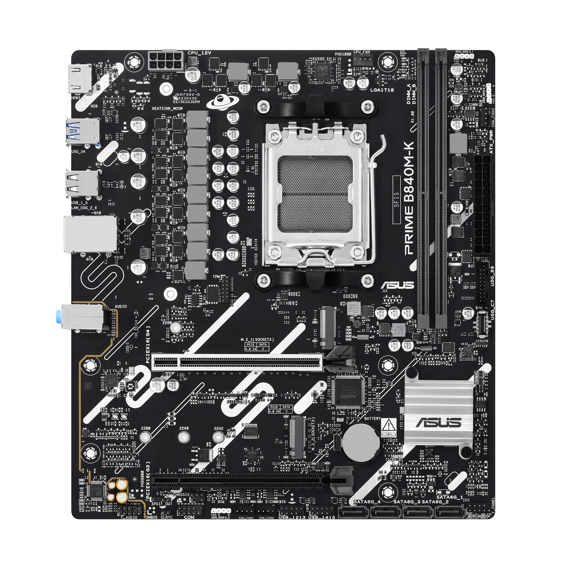 ASUS AMD PRIME B840M-K micro-ATX motherboard DDR5 2xM.2