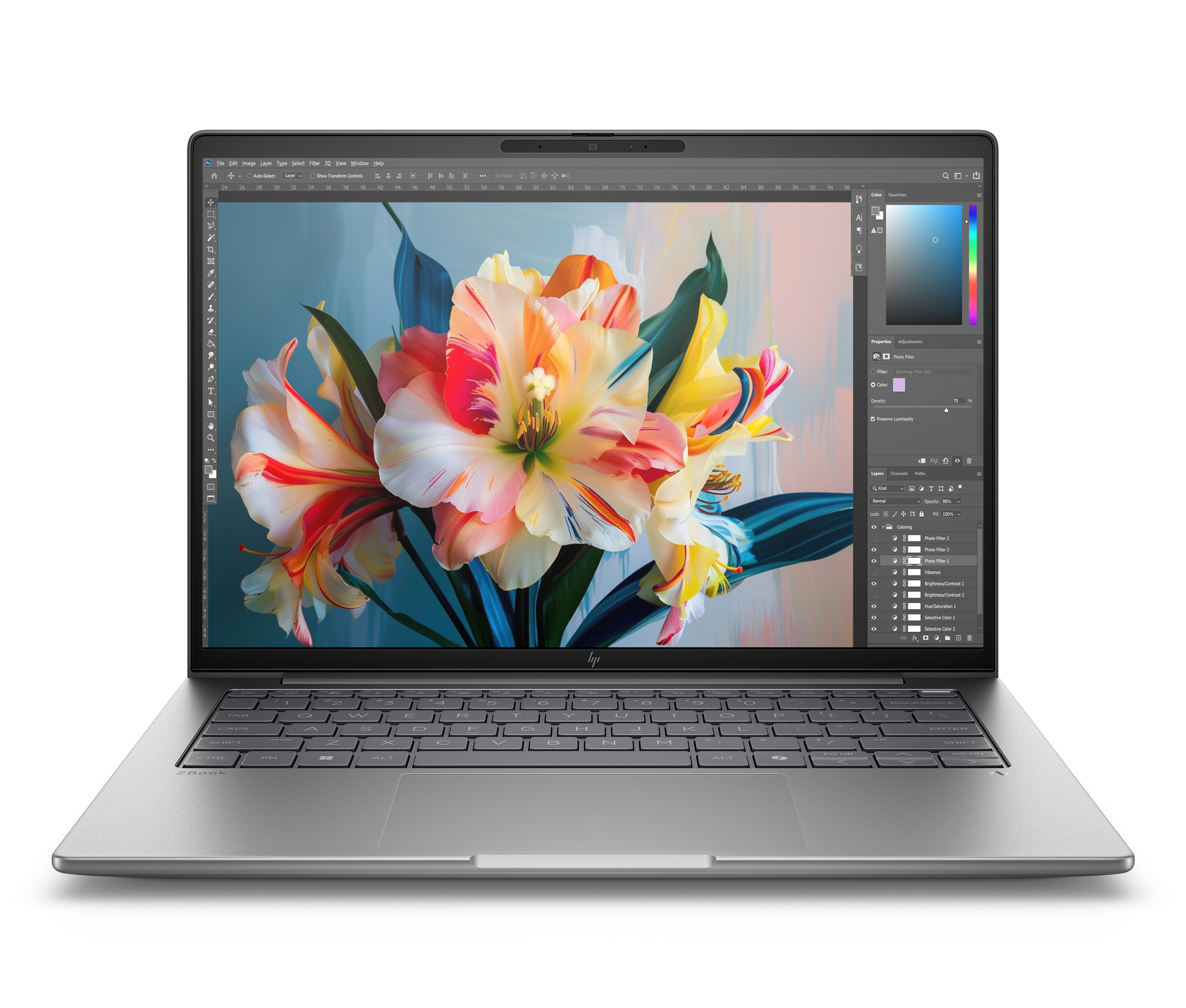 HP ZBook 8 G1i Intel Core Ultra 7 255H 35,56cm 14Zoll 2,5k 32GB 1TB/SSD NVIDIA RTX 500 Ada 4GB W11P 3J Gar (DE)