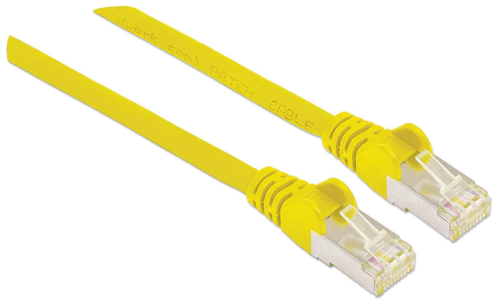 INTELLINET Cat6aPro Kabel Cat7 Rohkabel 3m gelb RJ45 reines Kupfer LS0H halogenfrei AWG 26 vergoldete Kontakte 10 Gigabit