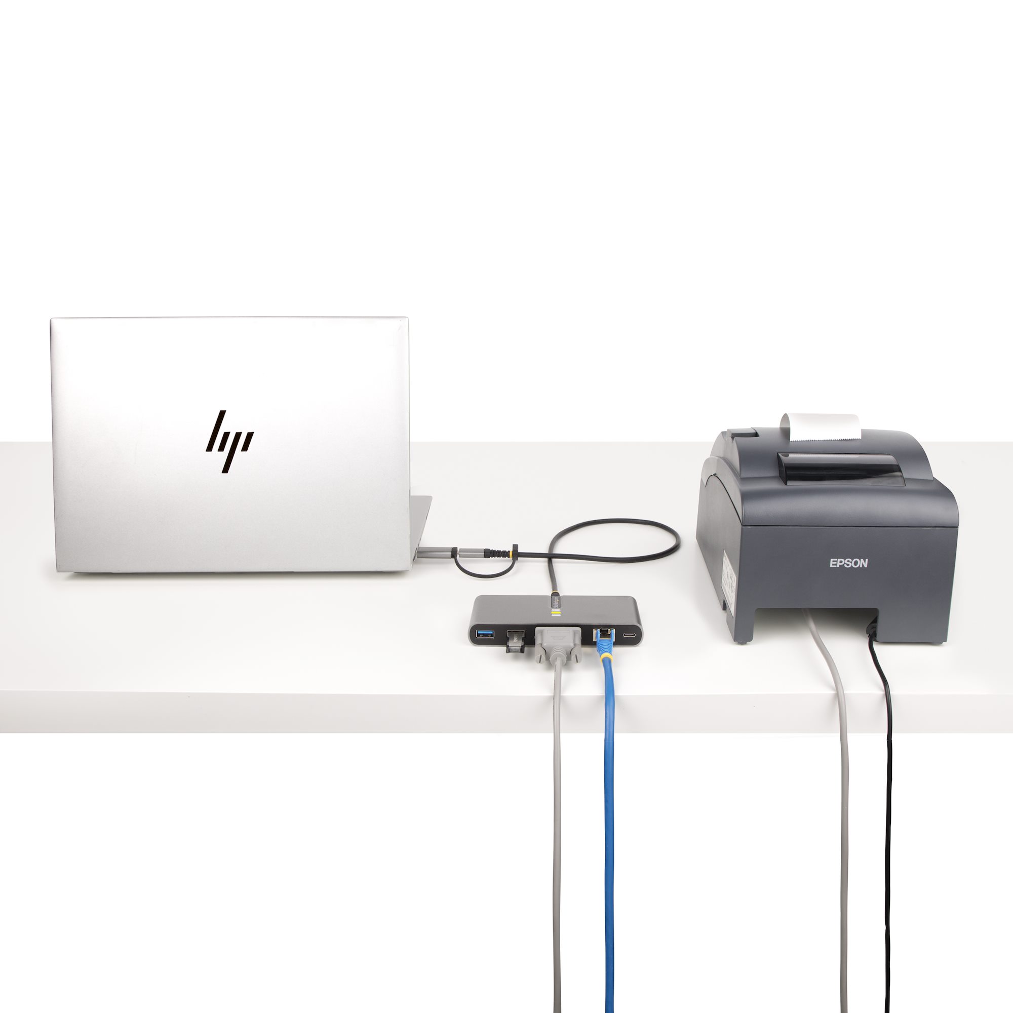 USB-C/USB-A HUB - GBE - RS232 A HUB GB ETHERNET RS232 SERIAL