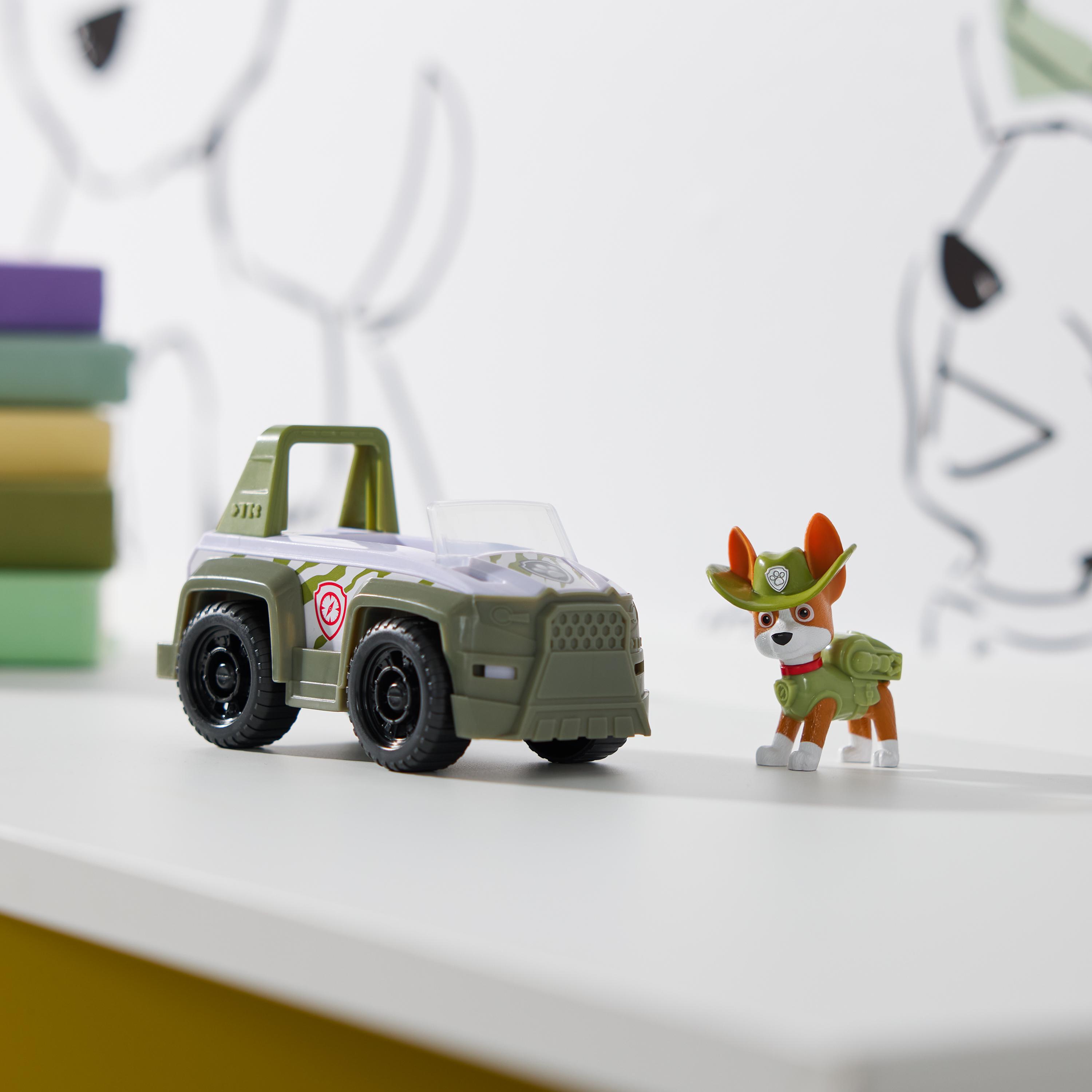 Paw Patrol - Dschungel Jeep mit Tracker Spielfigur, Spielfahrzeug