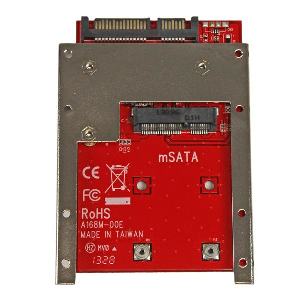 STARTECH.COM mSATA SSD auf 2,5 Zoll SATA Adapter / Konverter - mSATA auf 22-Pin SATA 6,4cm HDD Adapter