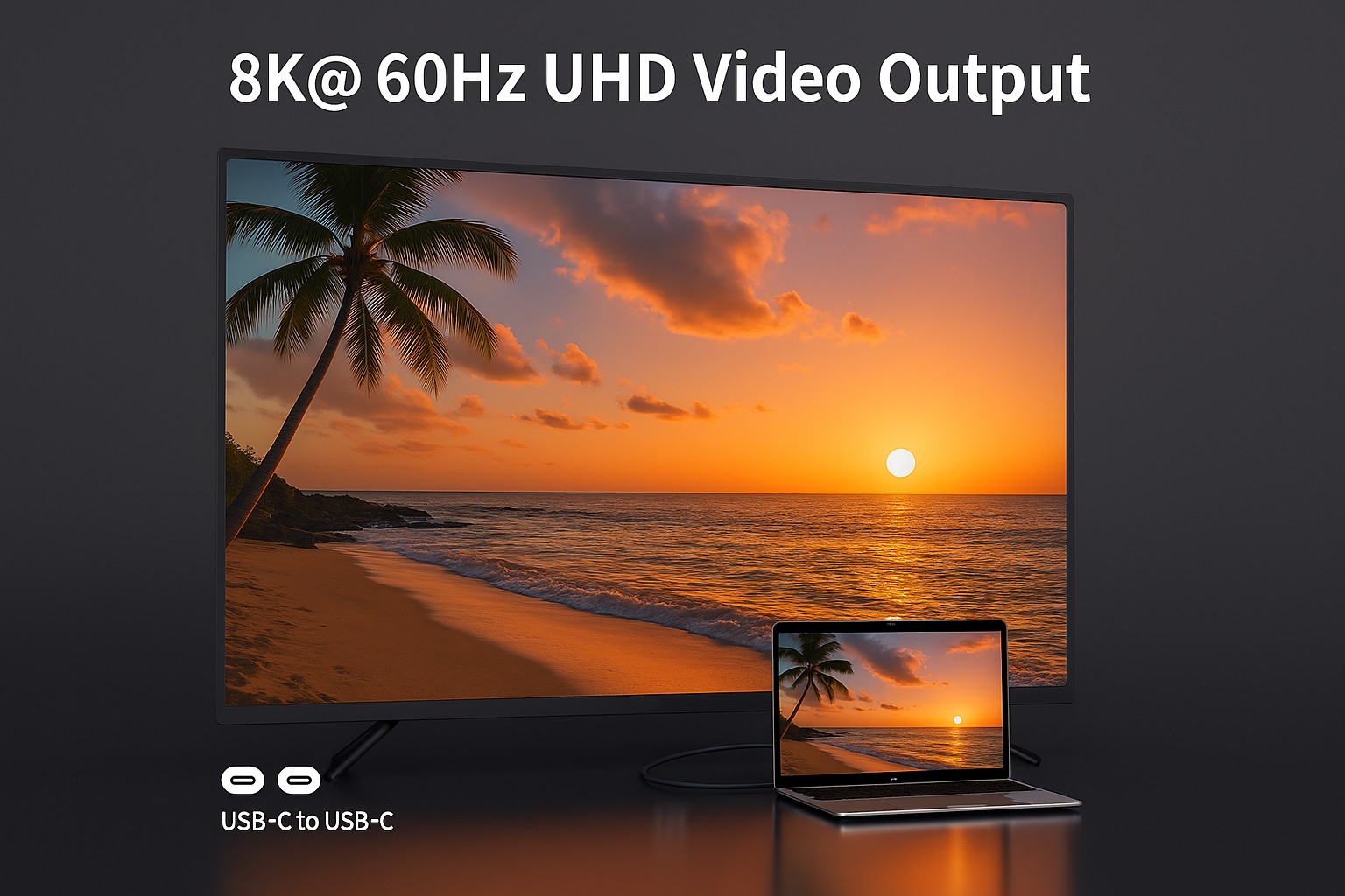 Equip Kabel USB-C3.2->C AOC 8K PD60W St/St 7.50m schwarz