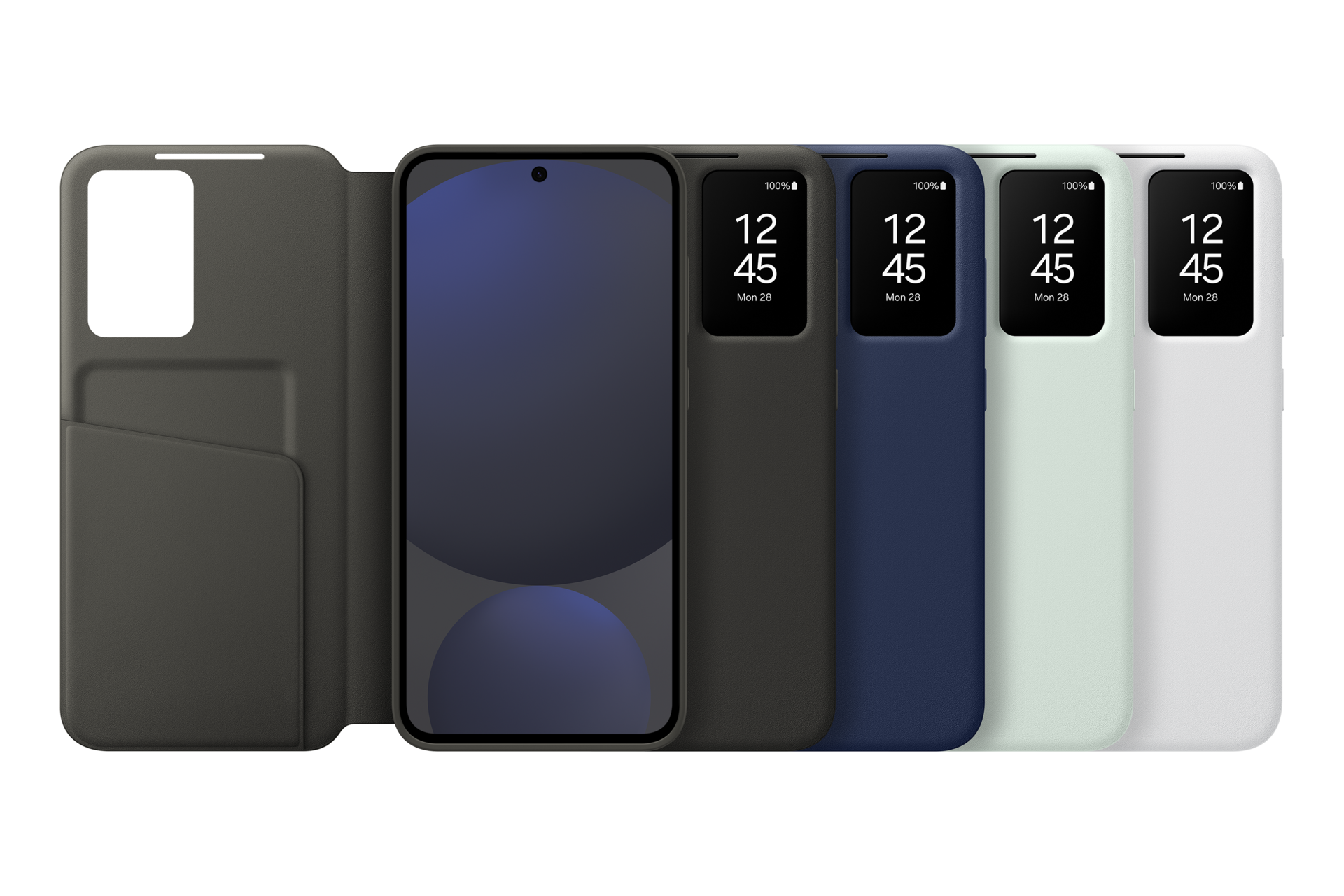 Samsung Smartphone Smart View Wallet Case Black for S24 FE