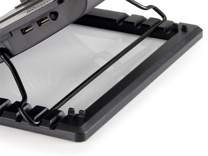 CONCEPTRONIC 1-Fan USB-A2.0 Laptop-Kühlpad 40Kg ERGO 17 sw