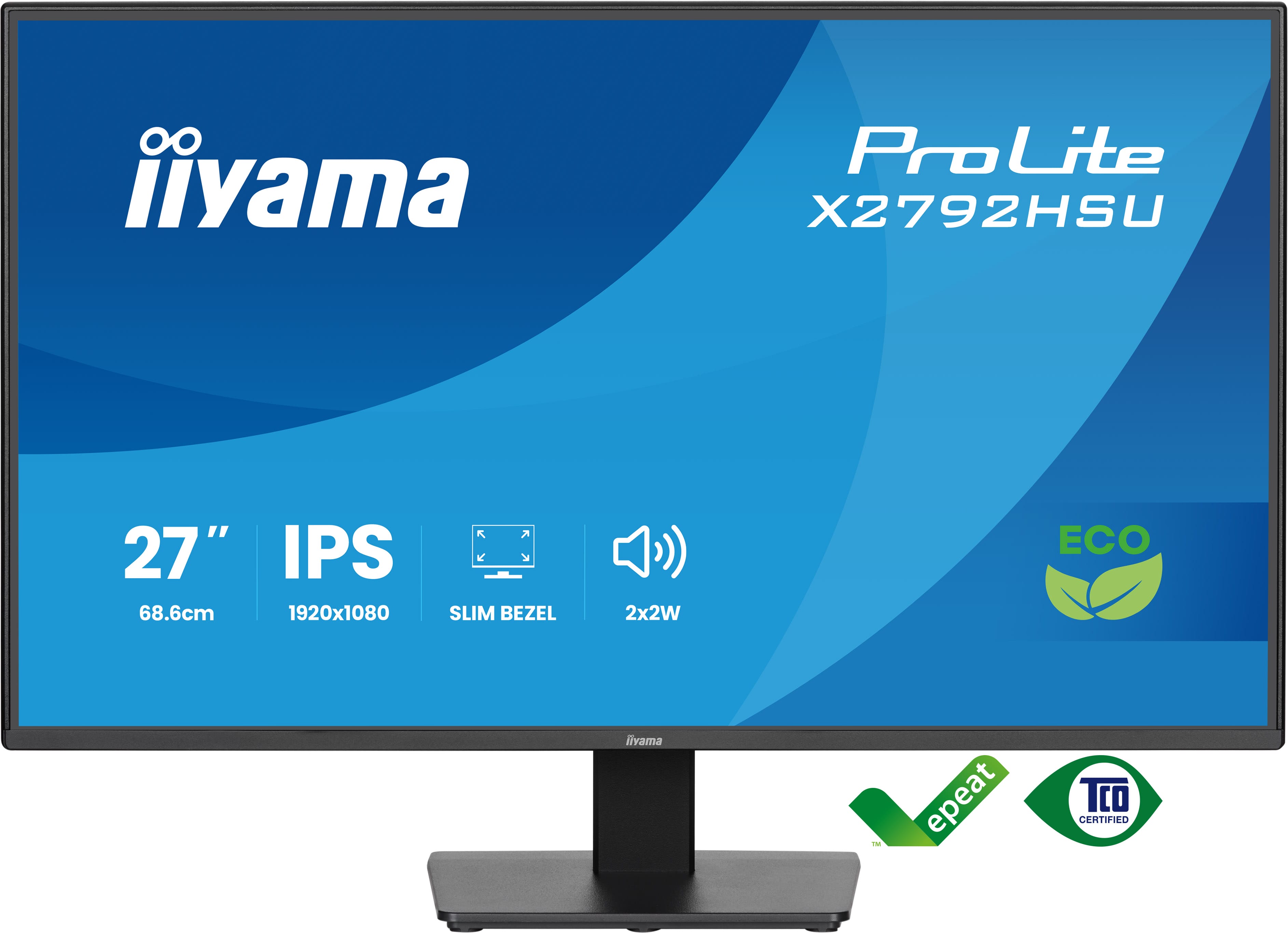 IIYAMA 68.6cm (27) X2792HSU-B1 16:9 HDMI+DP+2xUSB IPS