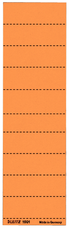 LEITZ Beschriftungsschilder für Hängeregister 1901 orange, 100 St.