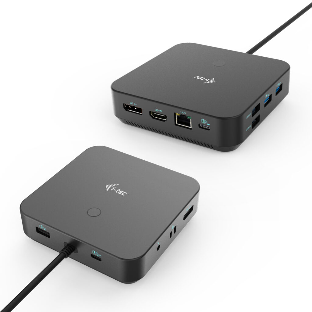 I-TEC USB-C HDMI Dual DP Docking Station with Power Delivery 100 W + i-tec Universal Charger 112 W