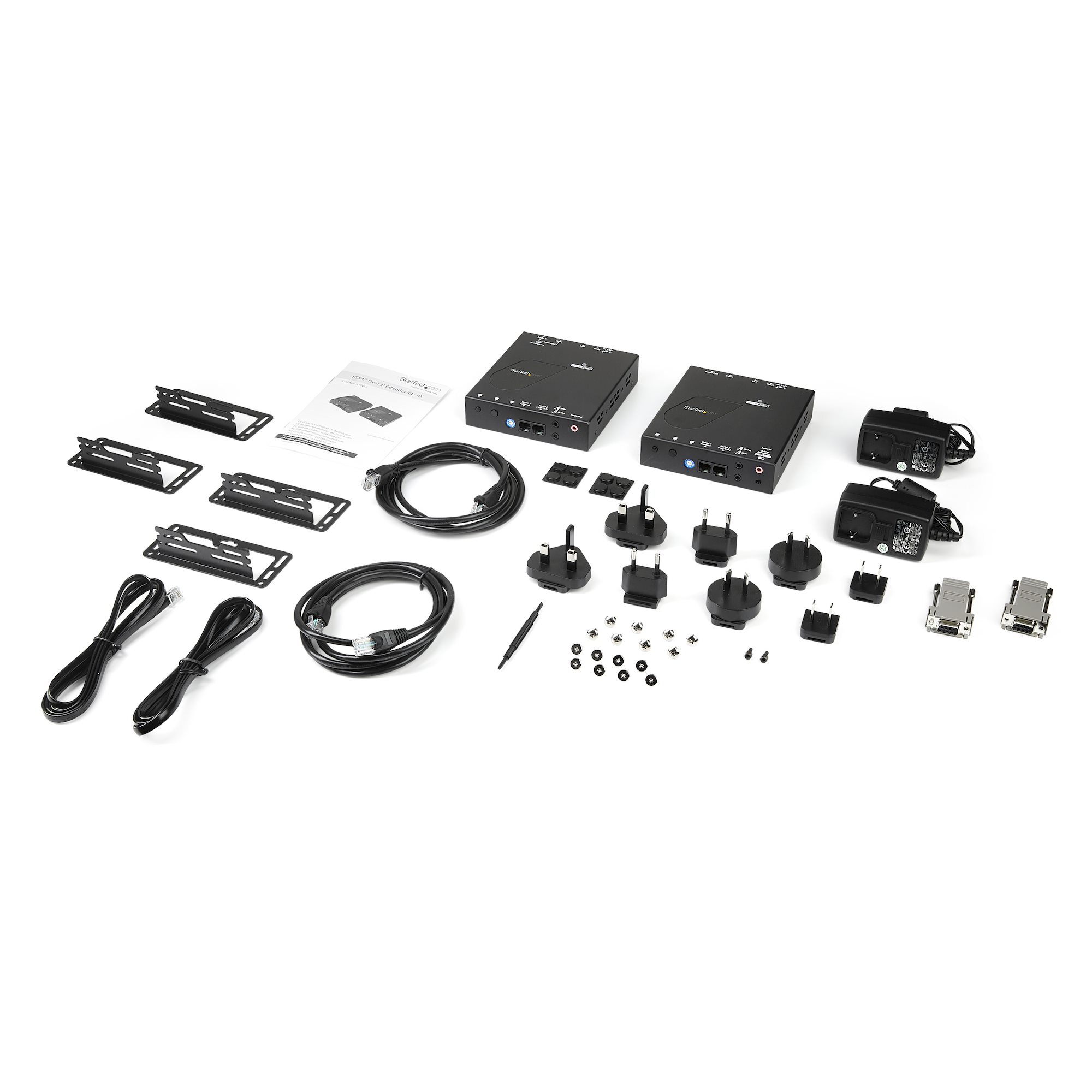 STARTECH.COM HDMI über IP Extender Kit - Video over IP Externeder mit Videowand unterstützung - HDMI Extender / Verlängerung - 4K