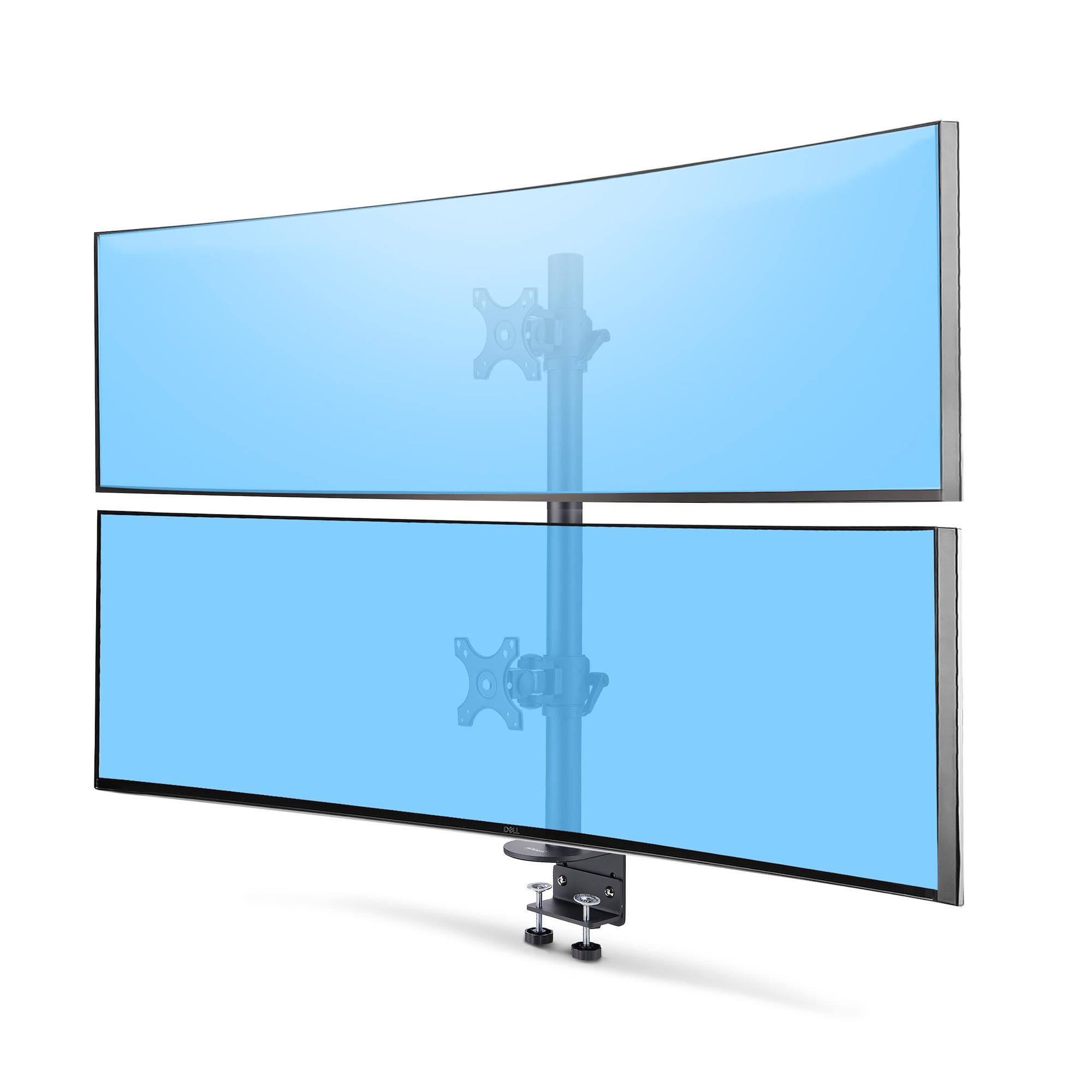 DUAL MONITOR VERTICAL MOUNT .