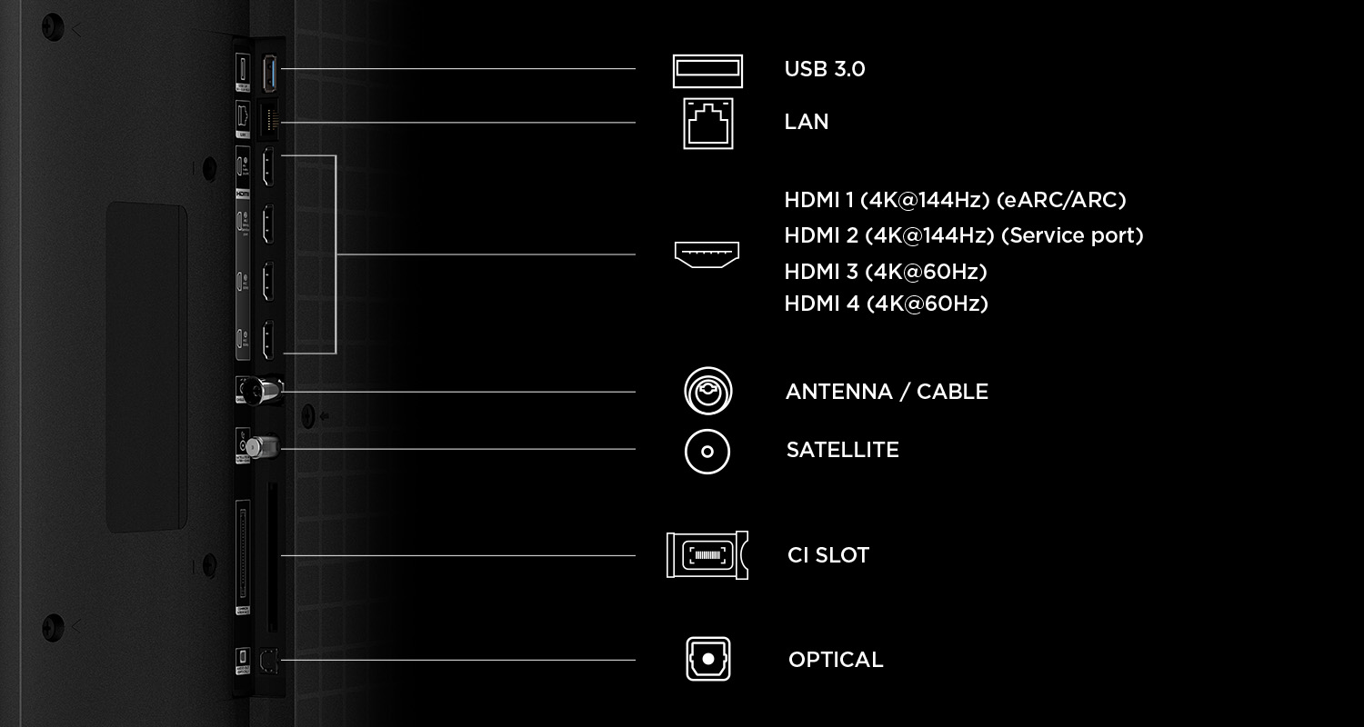 55MSQLED85L, QLED-Fernseher