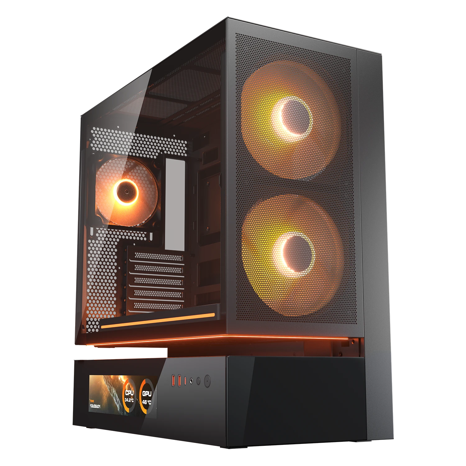 COUGAR Gehäuse Midi-Tower CFV235 Vision, ARGB, Mesh, Schwarz