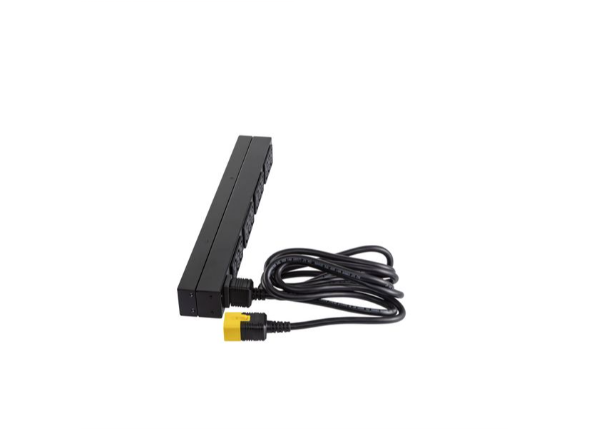 APC Basic Rack-Mount PDU Rack AC 208/230V input IEC 60320 C20 output connectors 12 power IEC 60320 C13 1U 19 2,49m cord BK