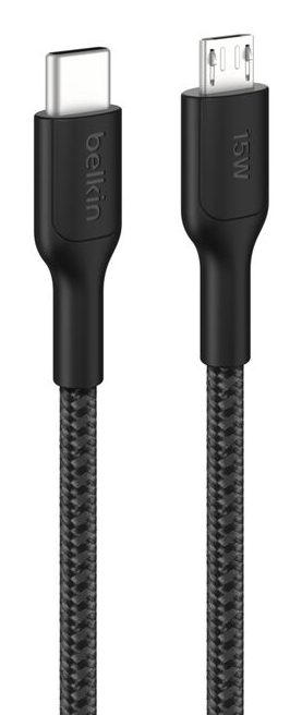 BELKIN BOOSTCHARGE PRO GEFLOCHT USB-C AUF MICRO-USB-KABEL 1 M SC