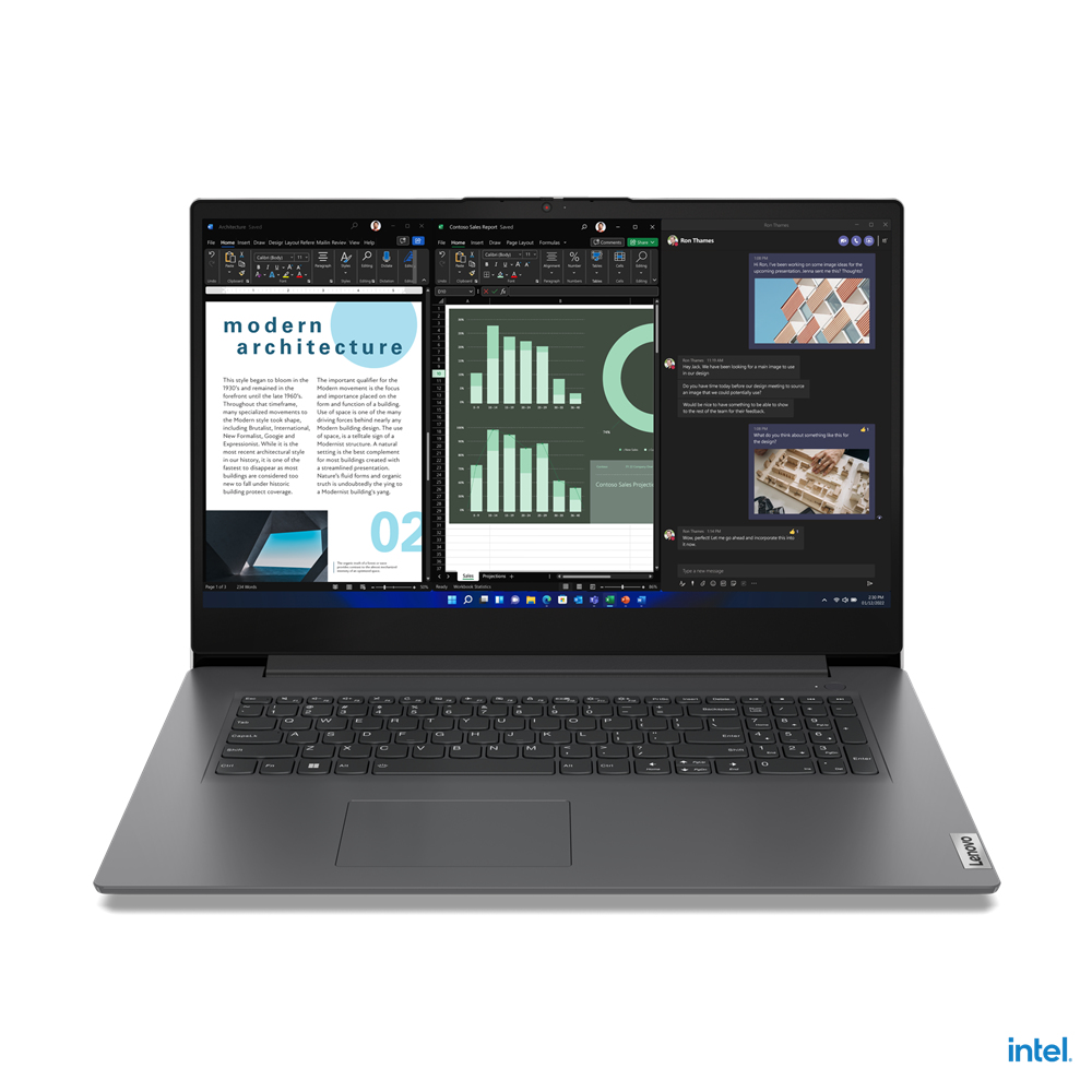 Lenovo V17 G4 IRU 83A2001NGE Notebook 43,9 cm (17,3 Zoll), 8 GB RAM, 512 GB SSD, Intel® U300