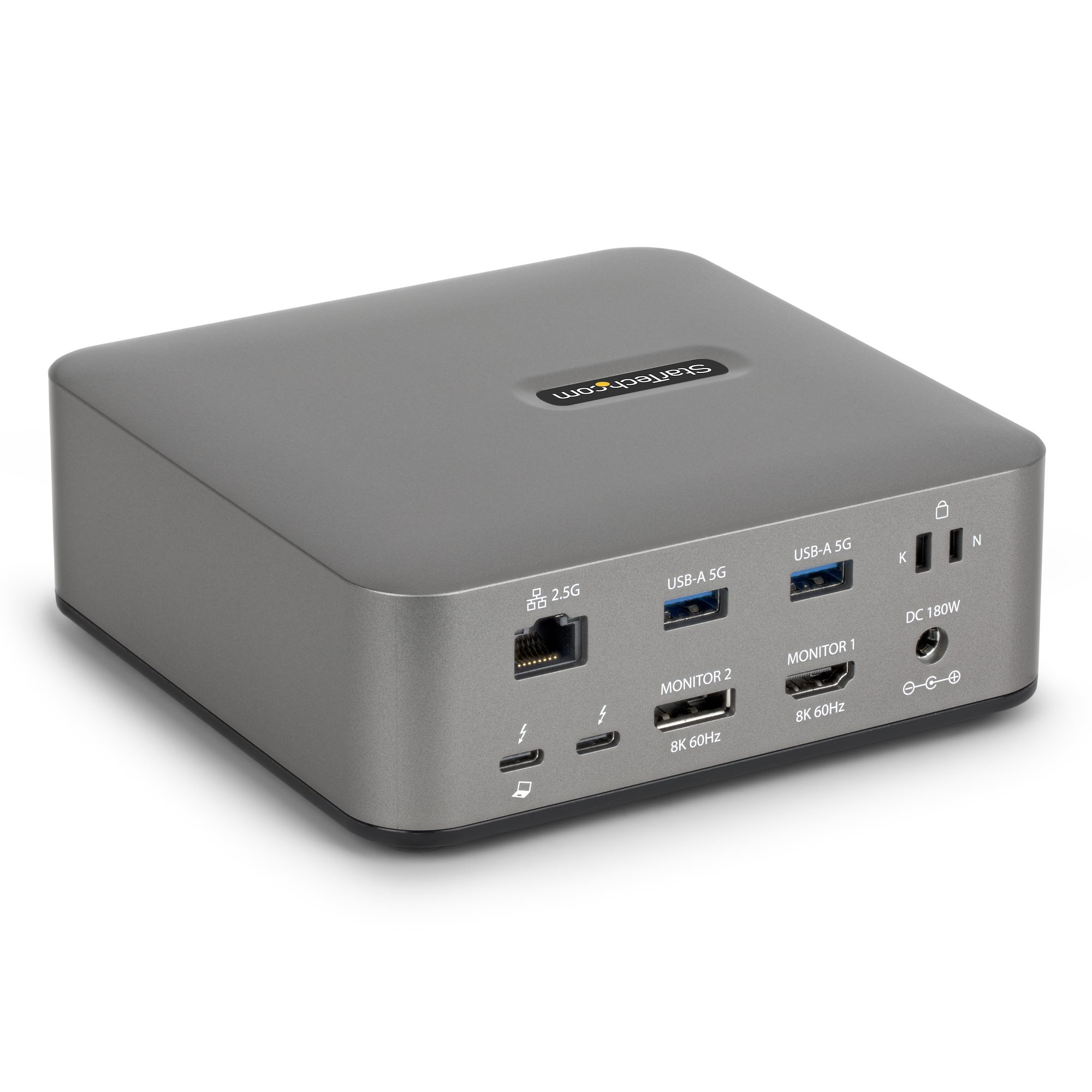 STARTECH.COM Thunderbolt 5 Dockingstation DP und HDMI 3-Monitor Dock bis 4K 144Hz oder Dual 8K 60Hz 5x USB-Ports 140W Laptop-Ladung