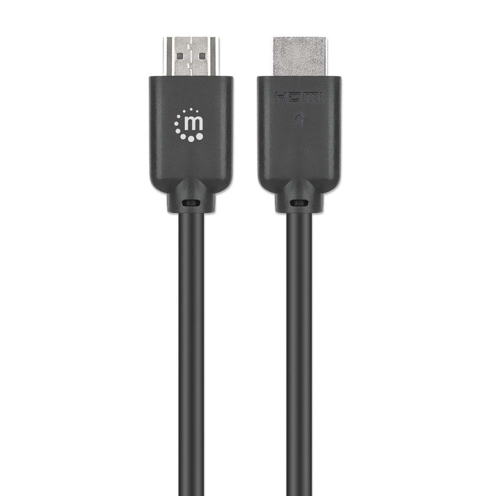MANHATTAN 4K60Hz High Speed HDMI-Kabel mit Ethernet-Kanal 3 m HDMI-Stecker auf Stecker 18 Gbit/s Bandbreite schwarz