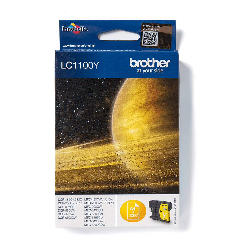 LC-1100Y INK CARTRIDGE YELLOW F/ MFC-6490CW 325 PGS