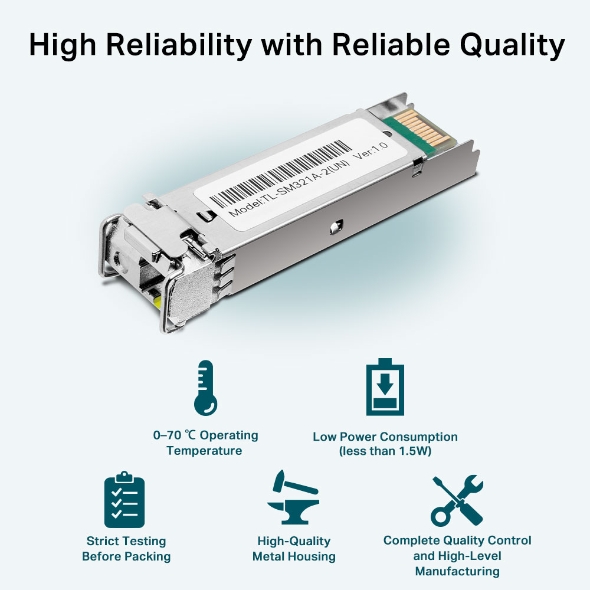 TP-Link Omada Nek SM321A-2 Fiber Converter SFP/Bi-Di/LC V1.3