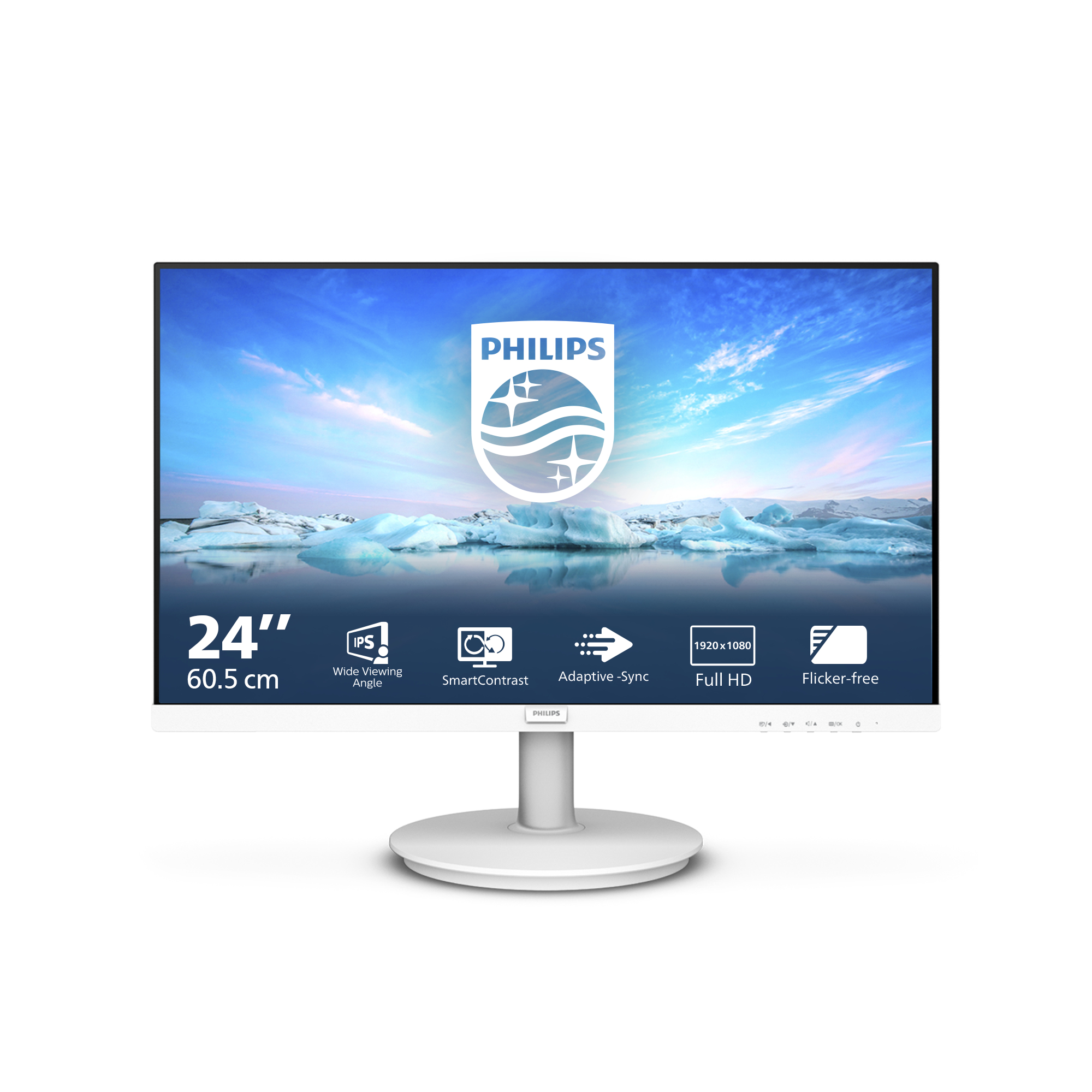 Philips 60,5cm (23,8) 241V8AW 16:09 HDMI IPS 100Hz white retail