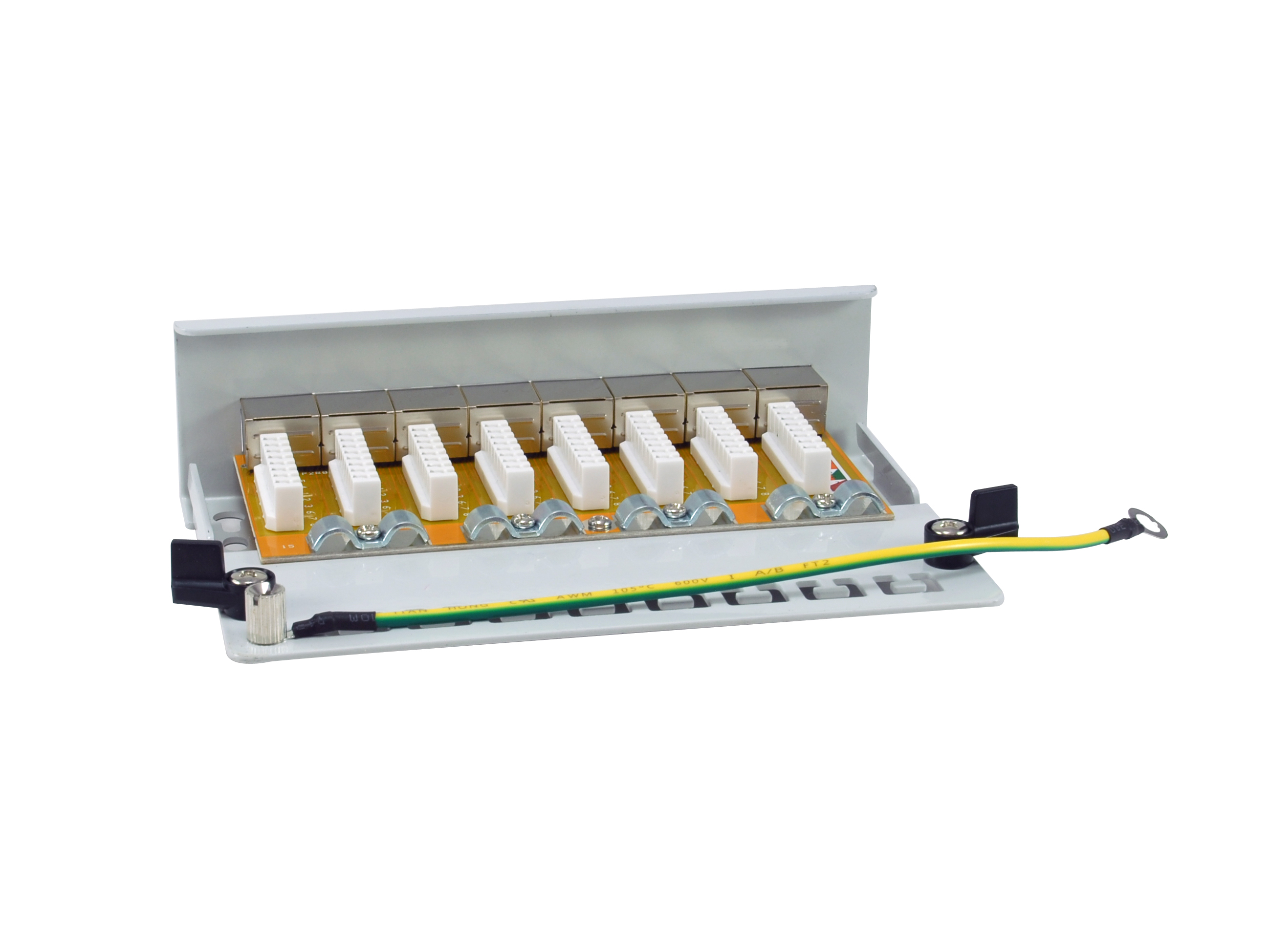 Equip Patchpanel 8xRJ45 Cat6a Desktop 500MHz RAL7035