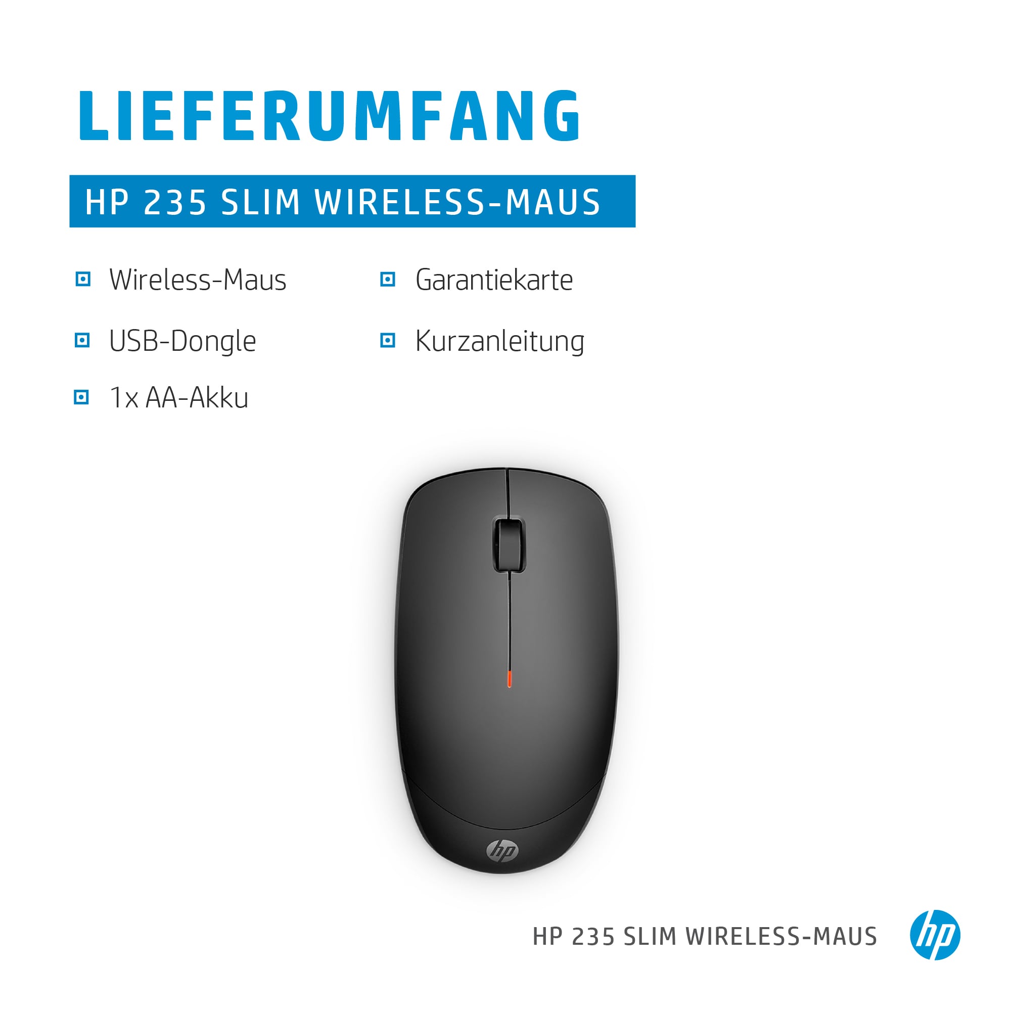 HP 235 SLIM WRLS MOUSE
