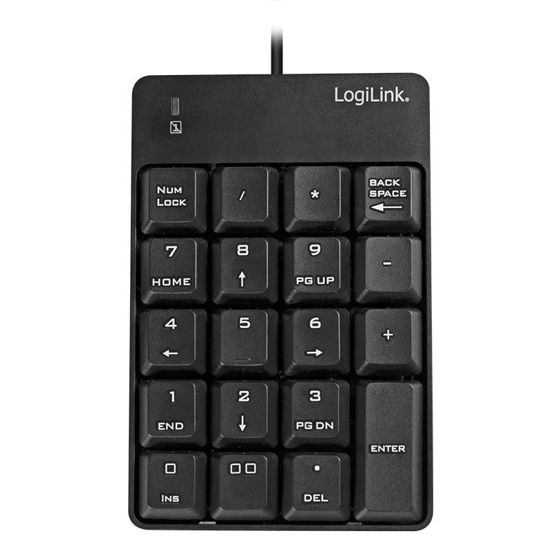 Logilink Keypad mit USB-A Anschluss schwarz