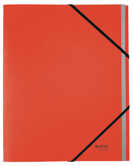 LEITZ Ordnungsmappe recycle 3915 12 Fächer rot, 1 St.